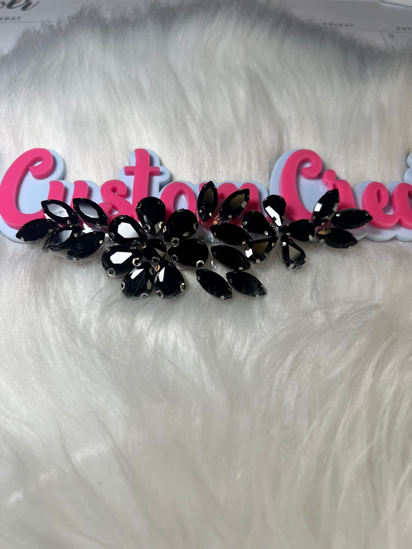 Black Crystal Iron-On – 4.5”