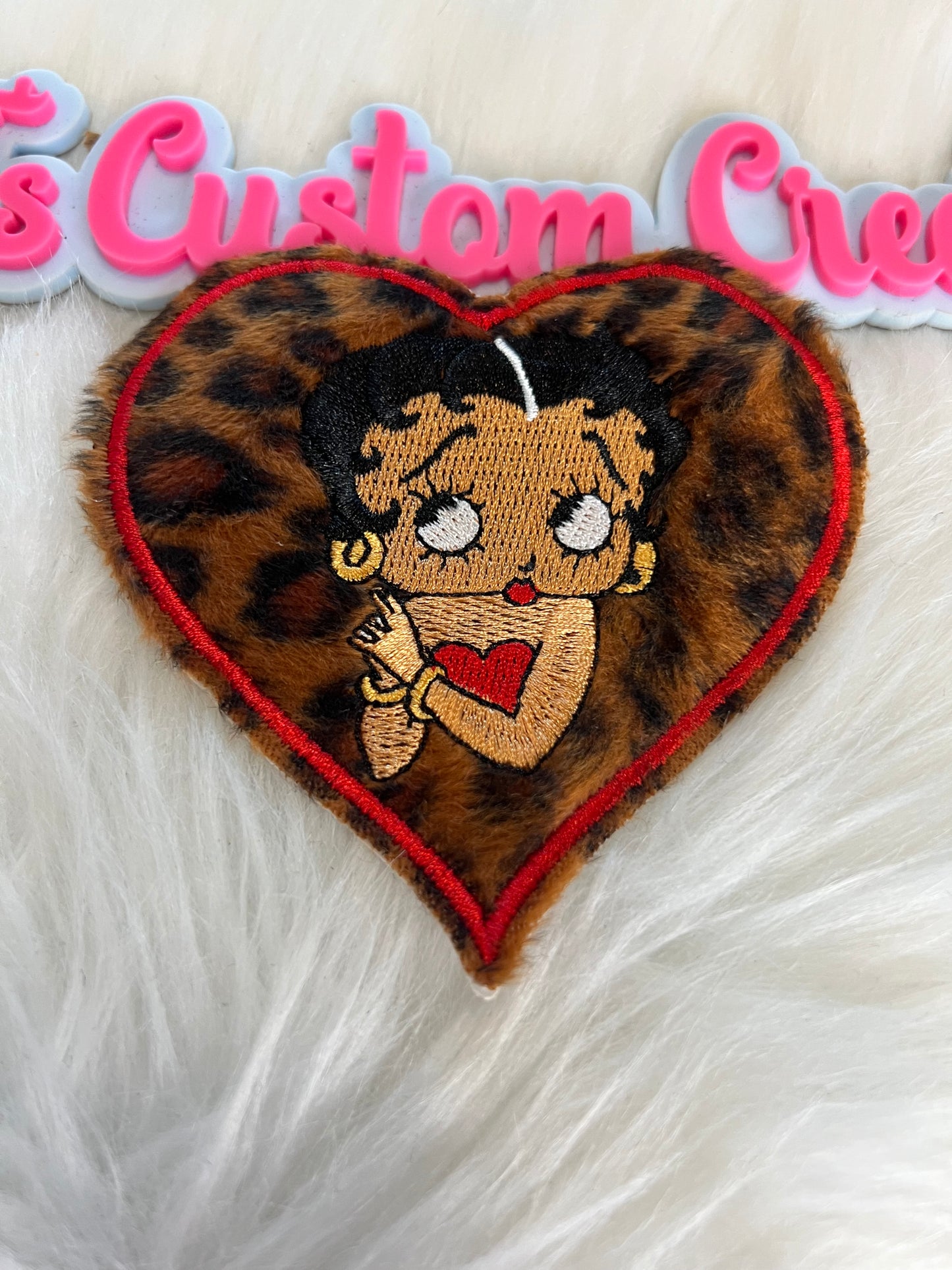 Heart Betty Boop Leopard