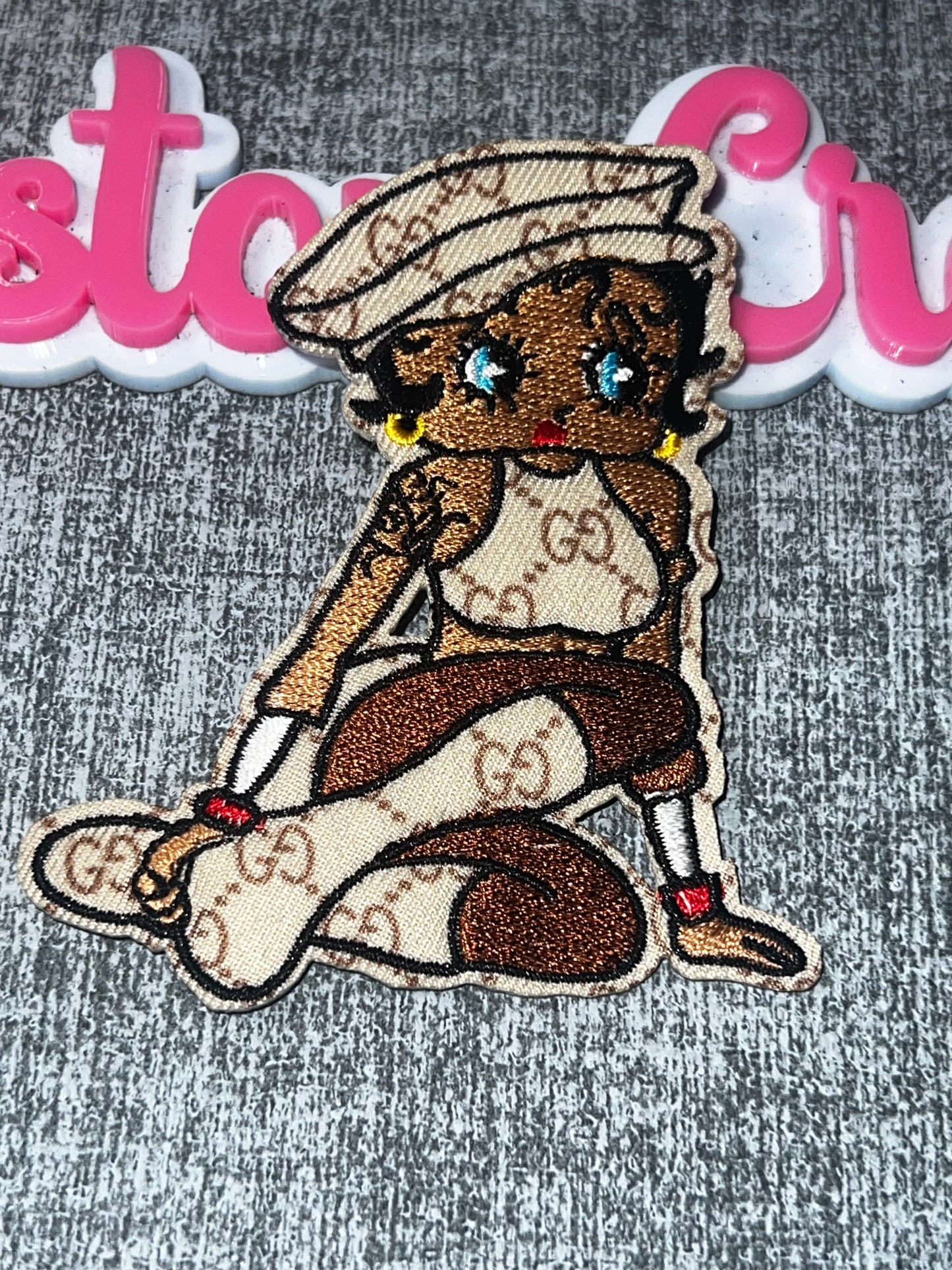 Classic Glam Doll Embroidered Patch – Fashion Girl Applique
