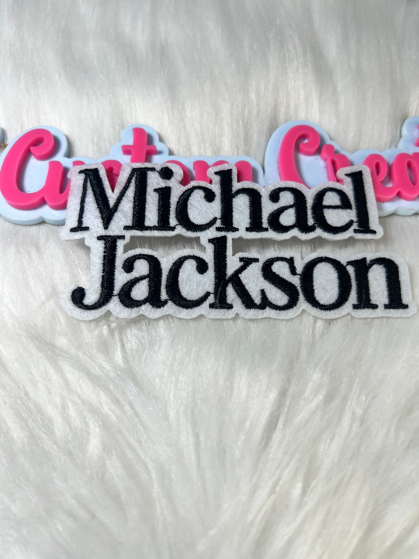 Script Style Iron-On Patch – Classic Music Patch Retro