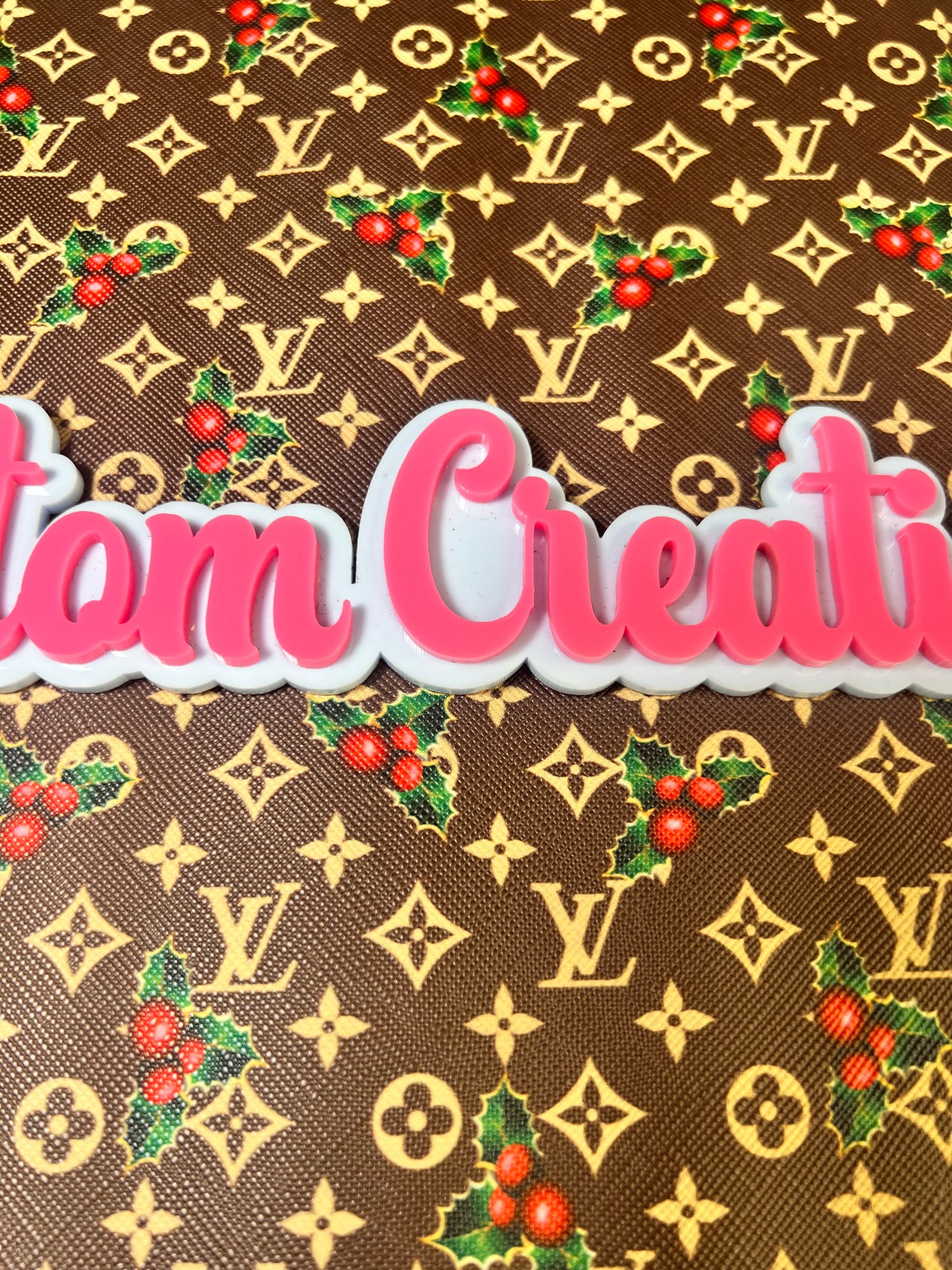 Mistletoe Brown LV Christmas