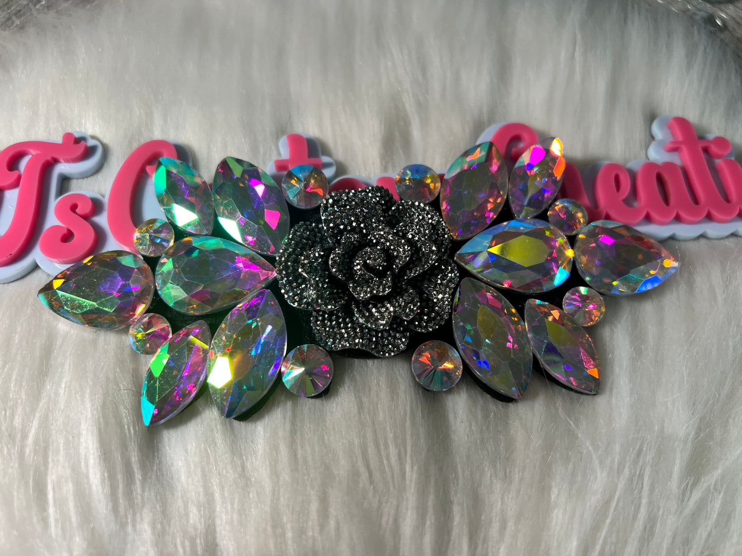 π AB Iridescent Crystal Rose Patch