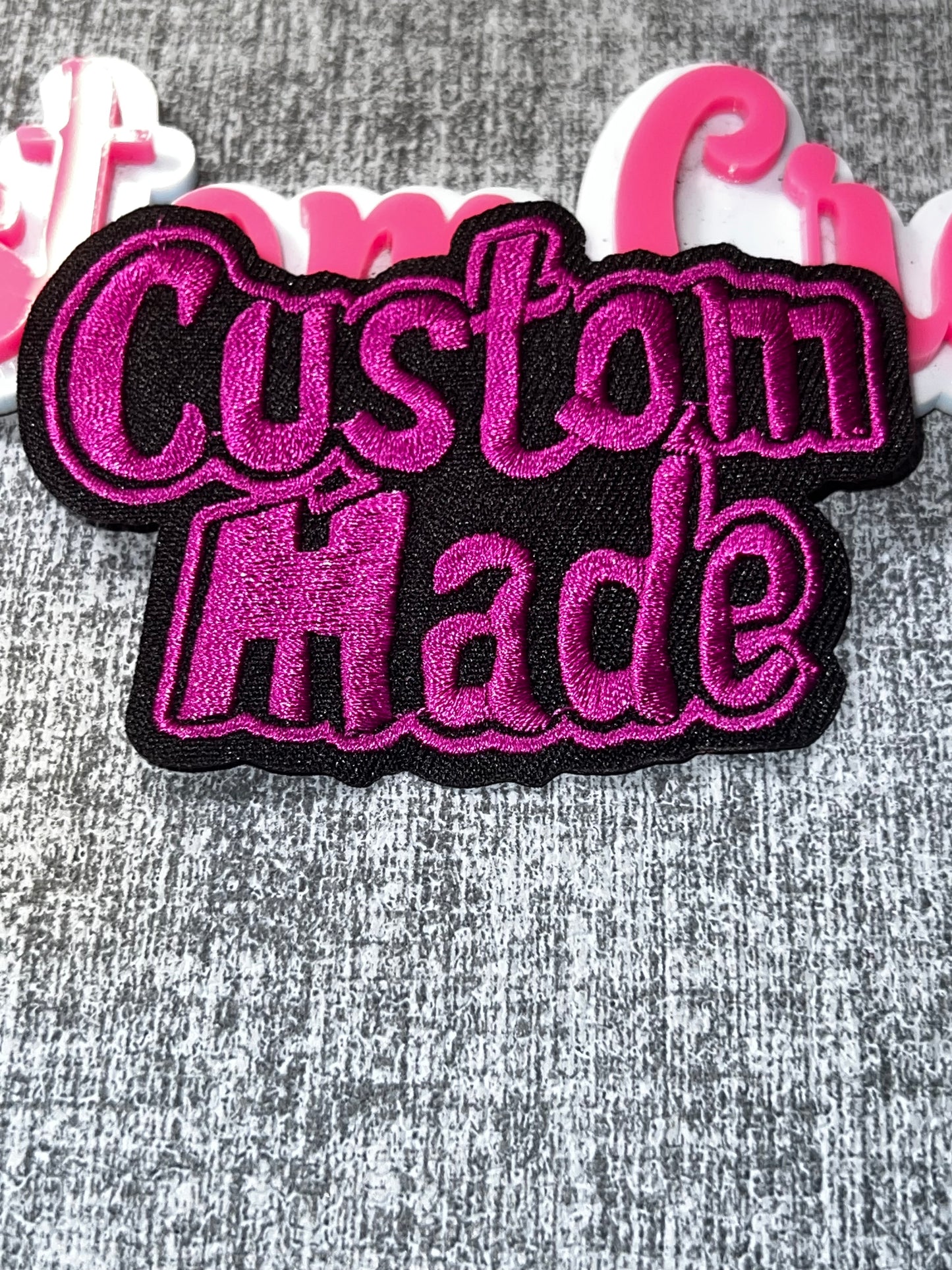 Custom Made Patch – Purple Embroidered Applique