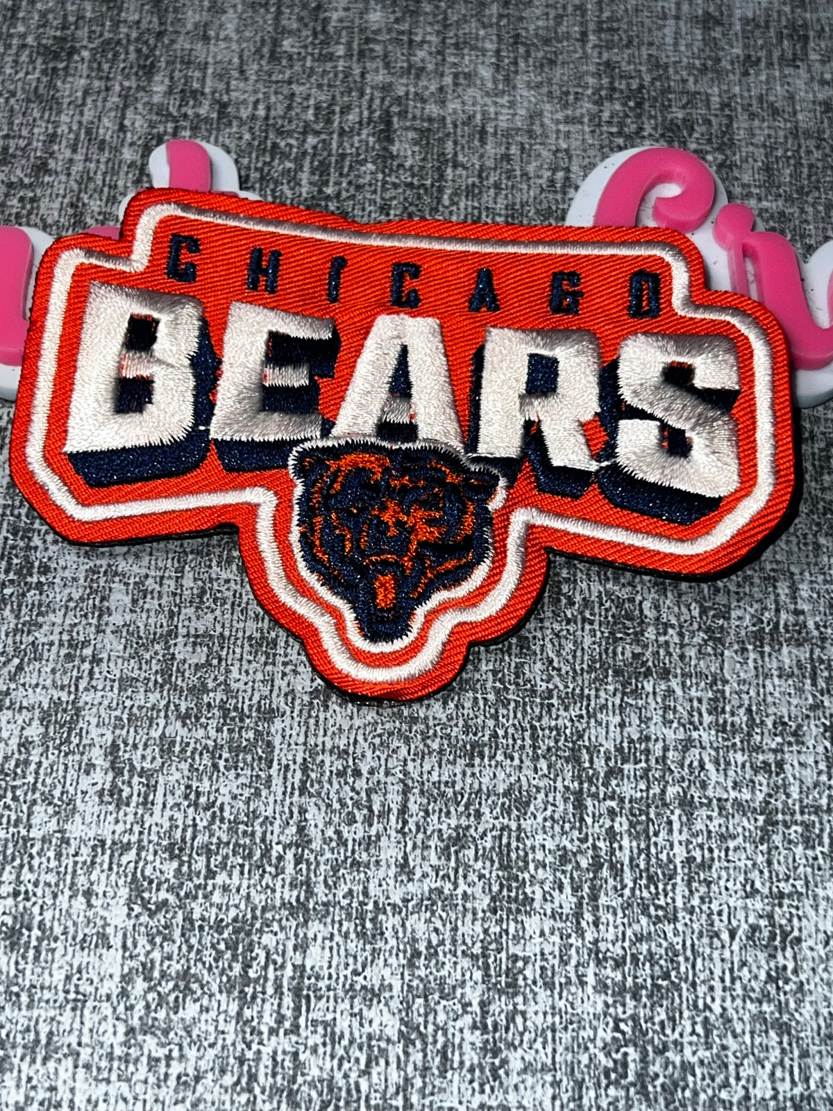 Orange Navy Mascot Patch – Embroidered Iron On Applique