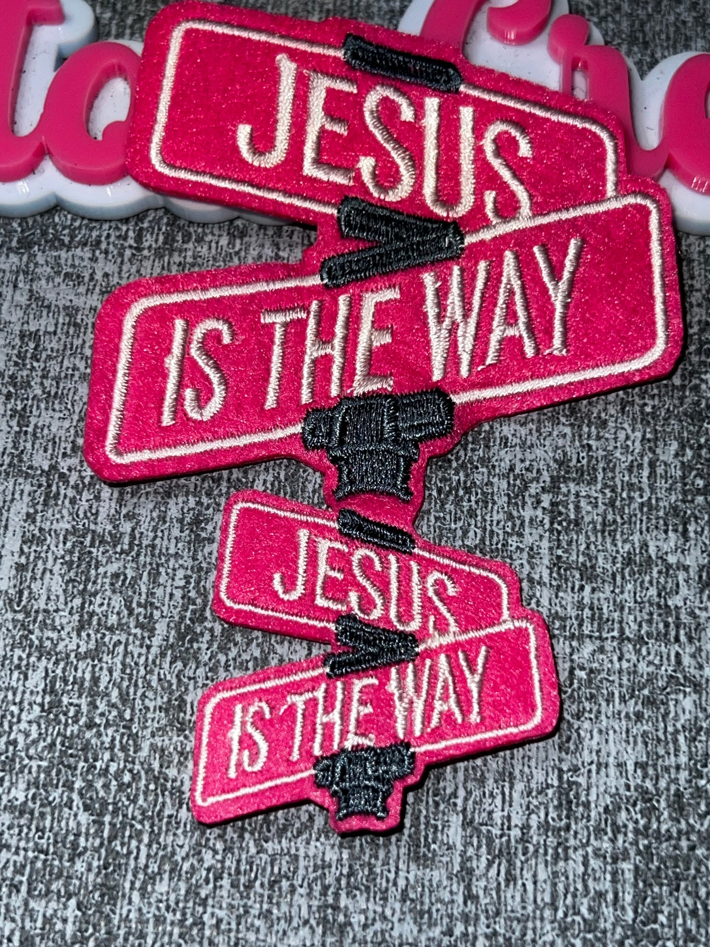 Jesus Is The Way Embroidered Patch – Inspirational Applique
