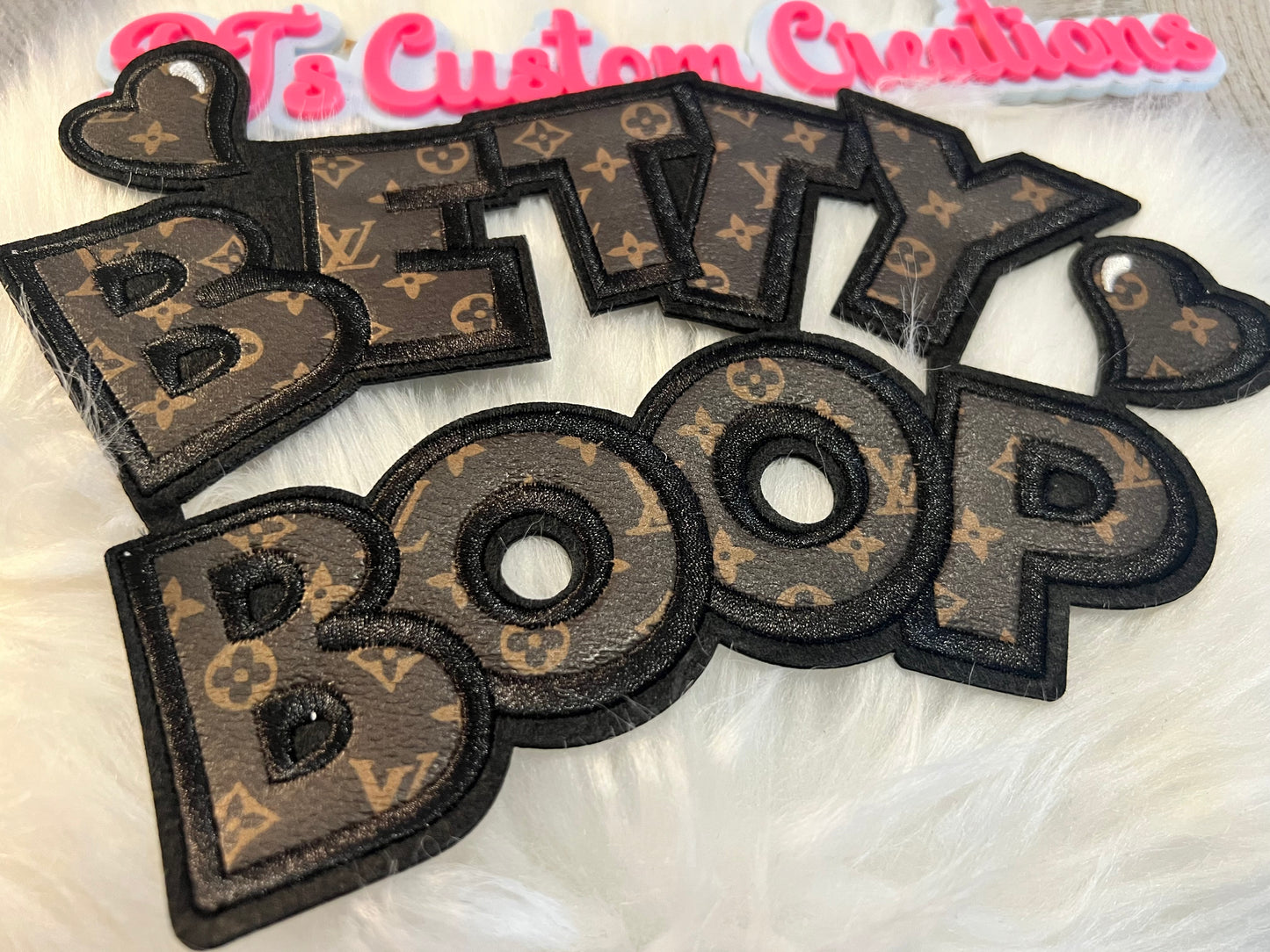 Faux leather LV Betty Boop