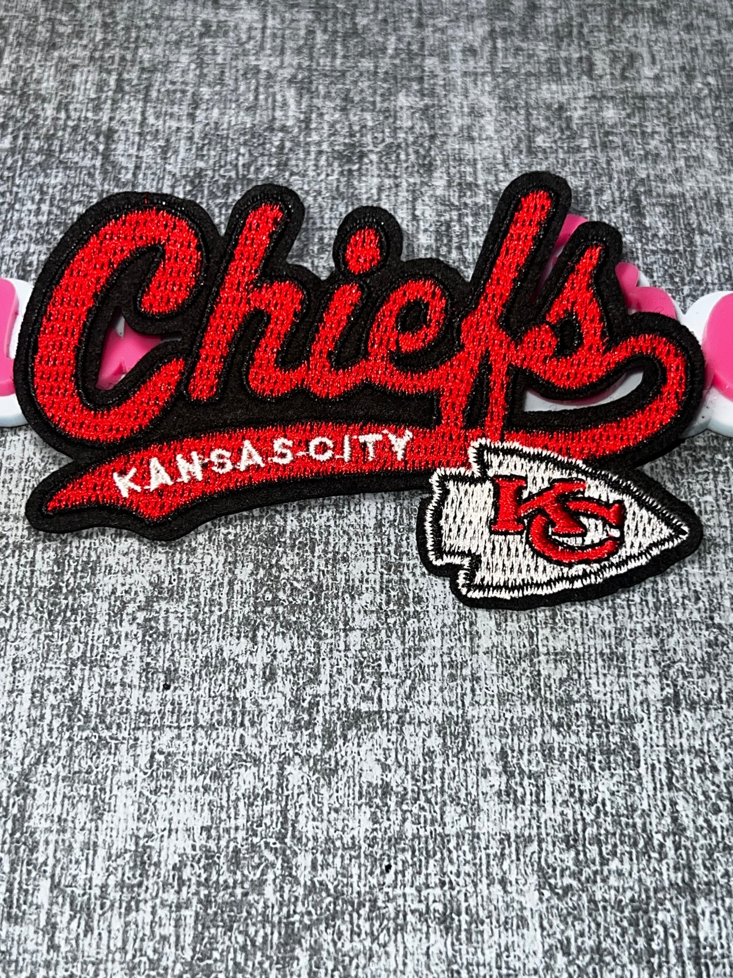Script Embroidered Iron-On Patch – Embroidered Sports Style Appliqué