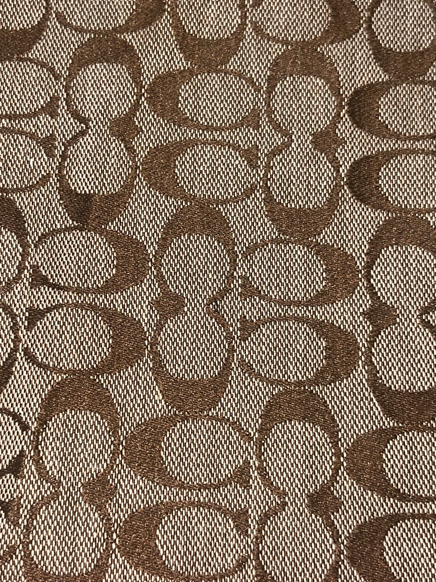 Brown Geometric Pattern Faux Leather Sheet | Neutral Fashion Print Craft Material 8x11