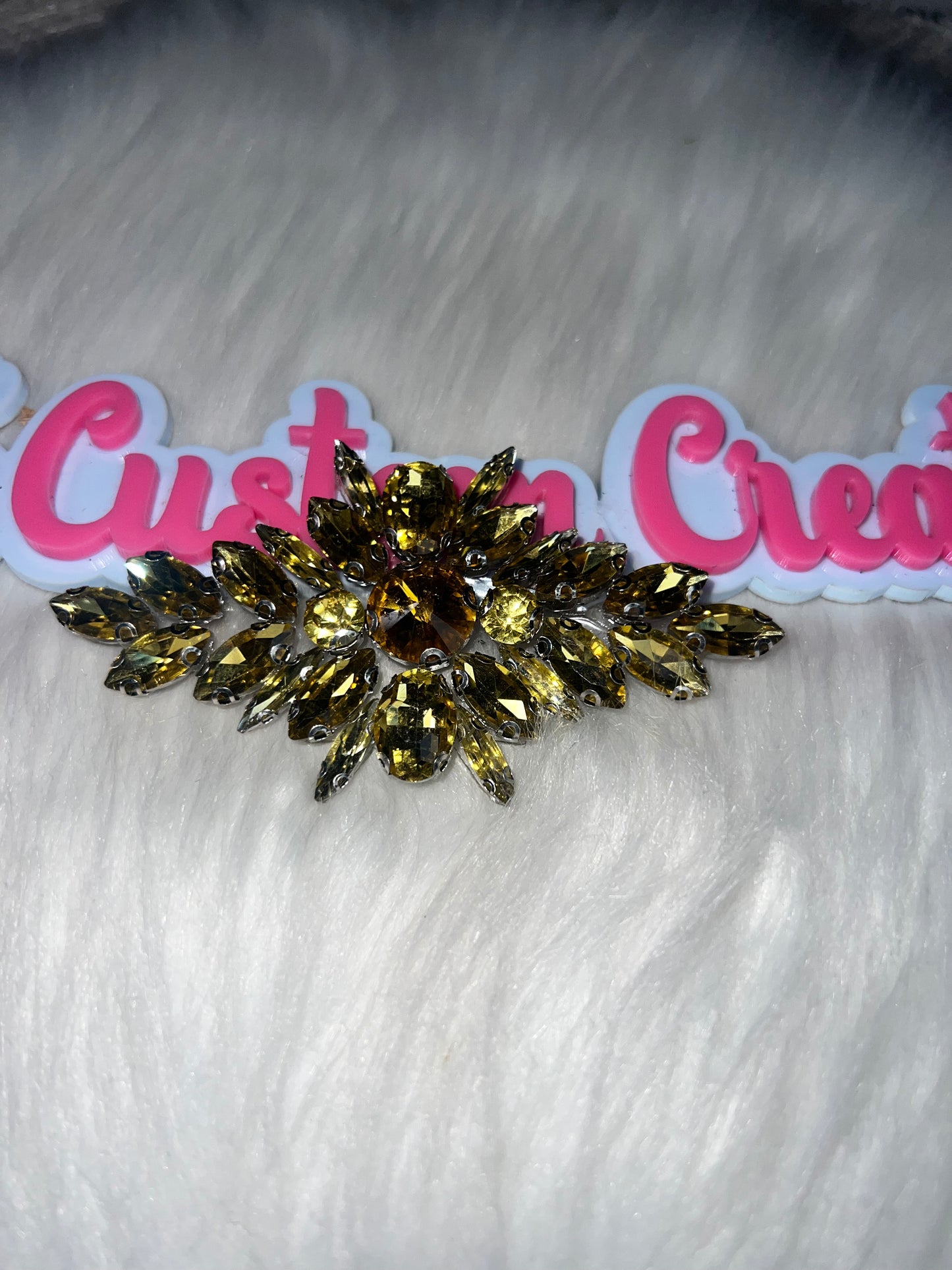 π Golden Yellow Crystal Cluster