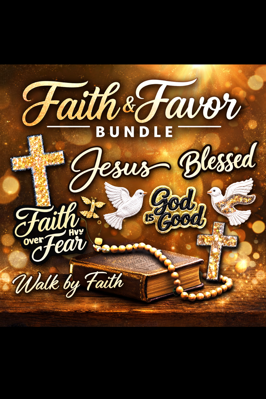 ✝️ Faith & Favor Luxury Random Patch Bundle