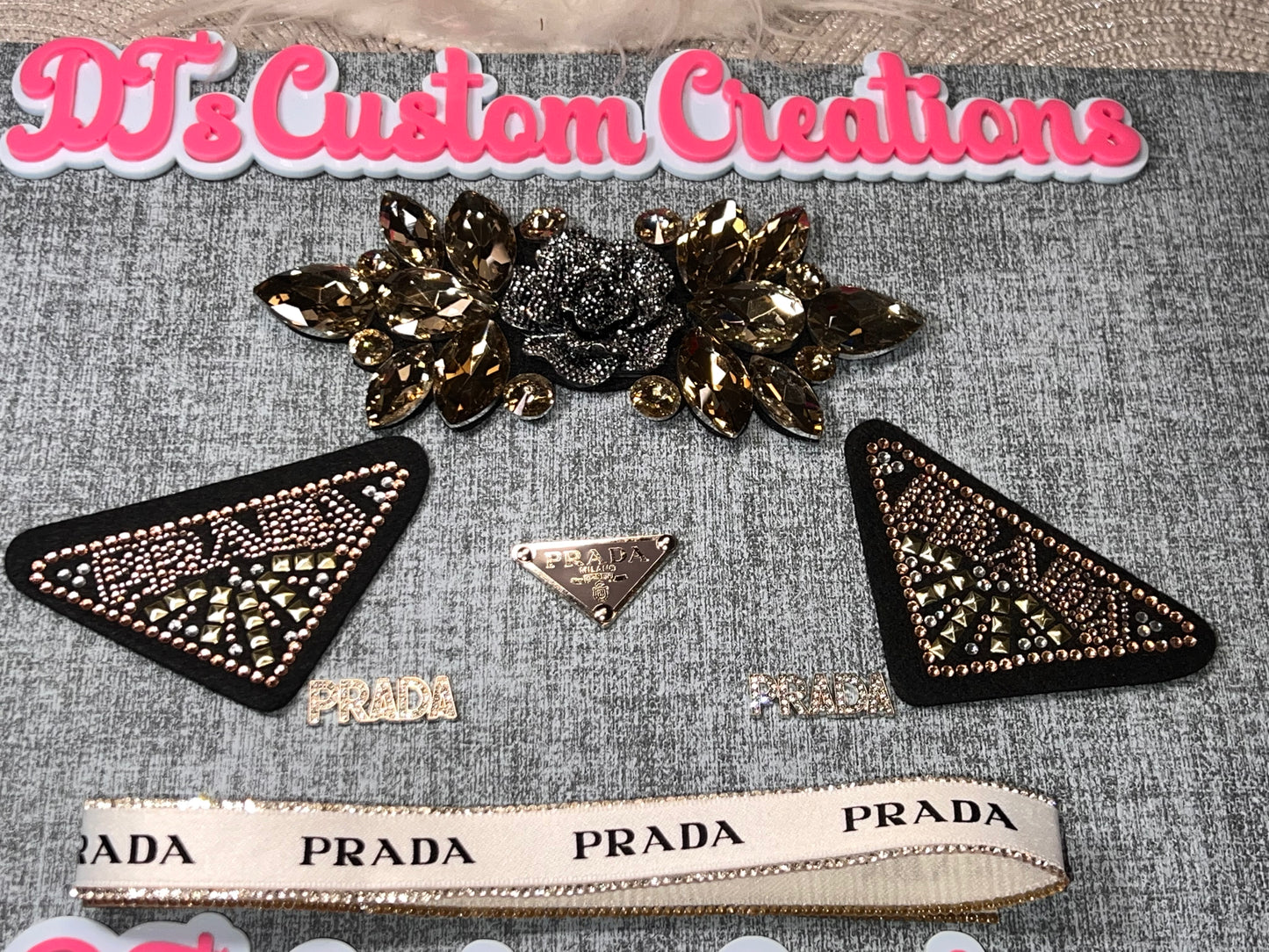 Rhinestone Glam Triangle DIY Patch Kit