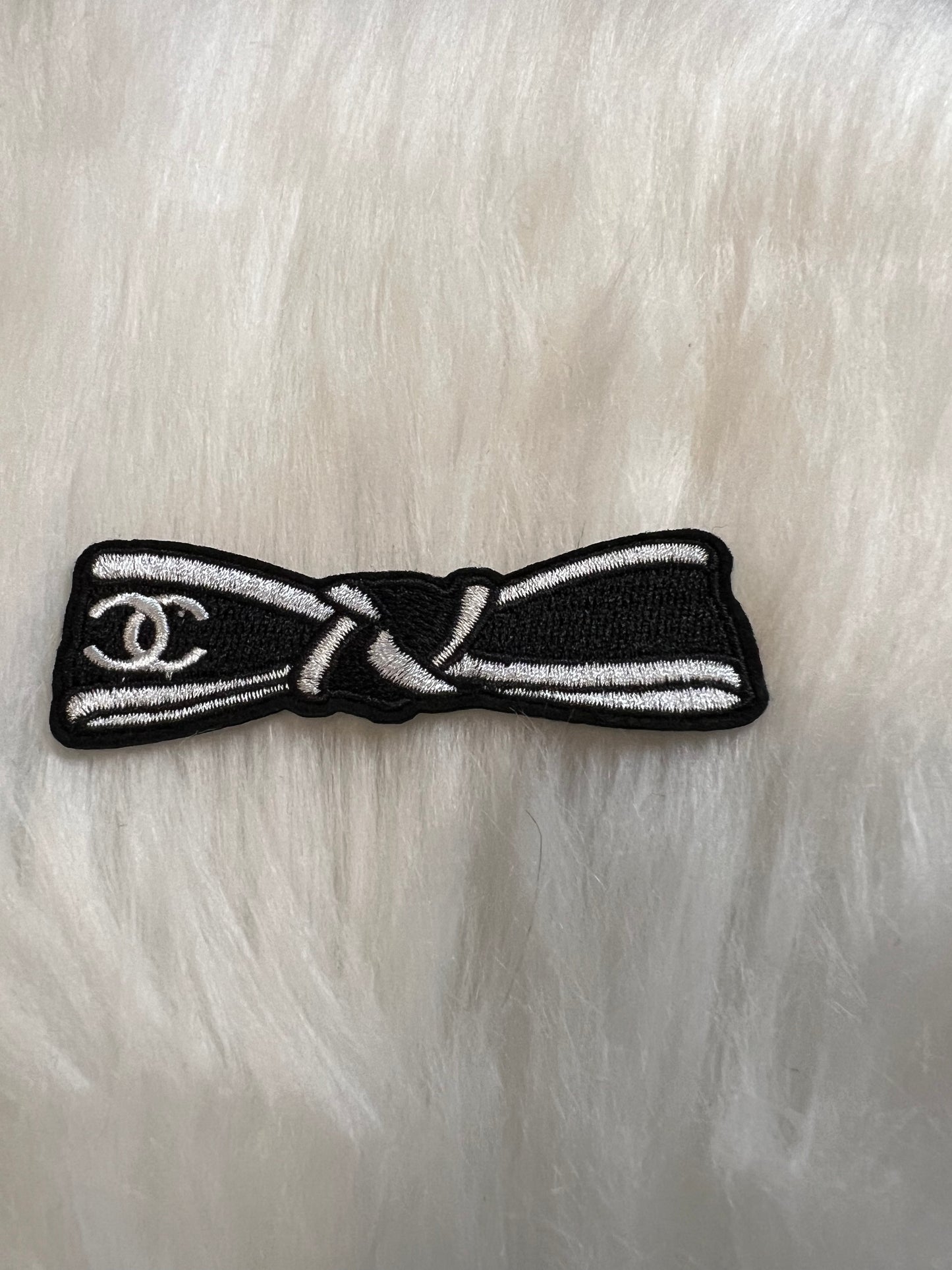 CC Black White Bow