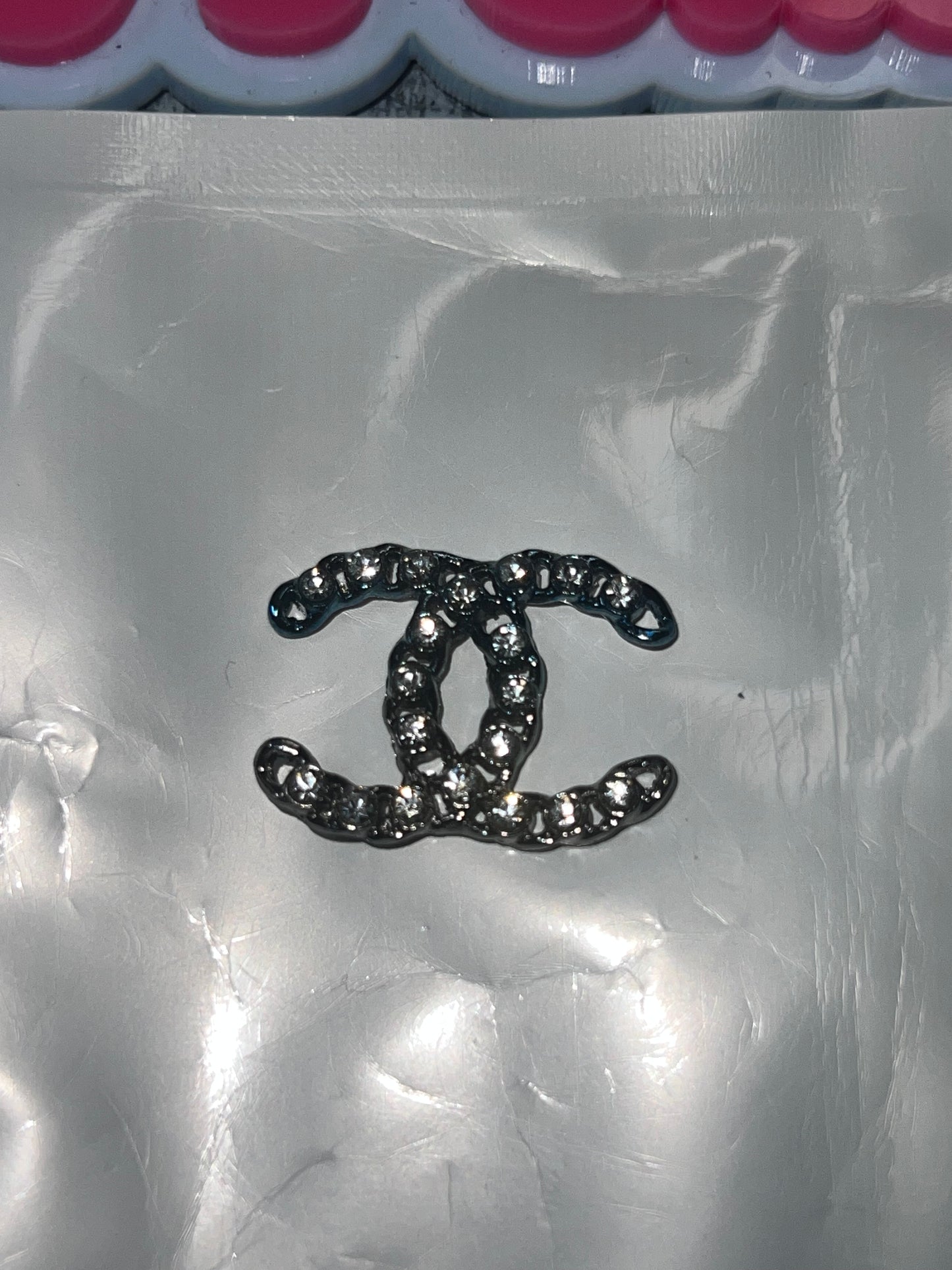 Silver Rhinestone Charm – Luxe Statement Charm