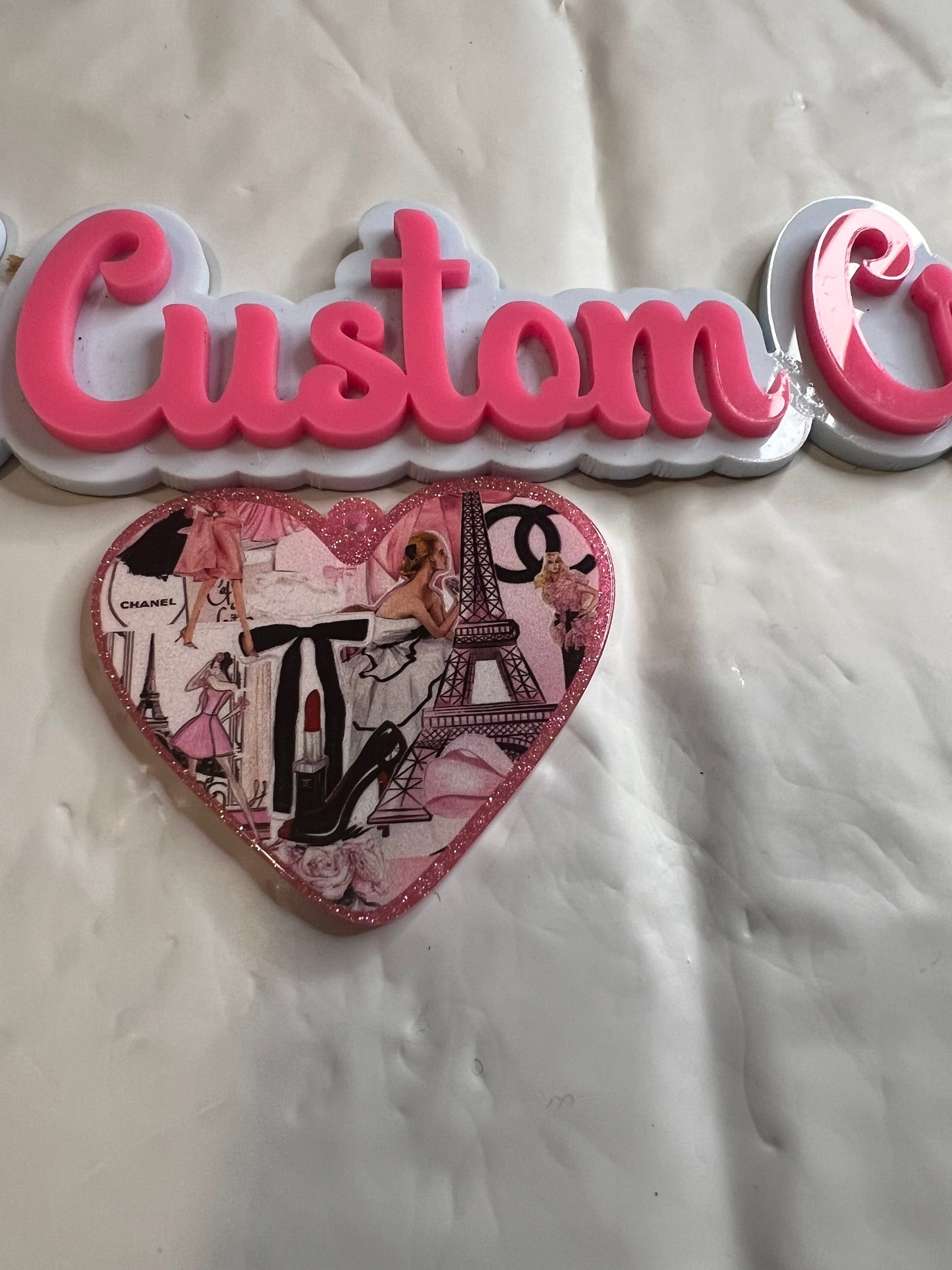 Pink Heart Pair Heel CC