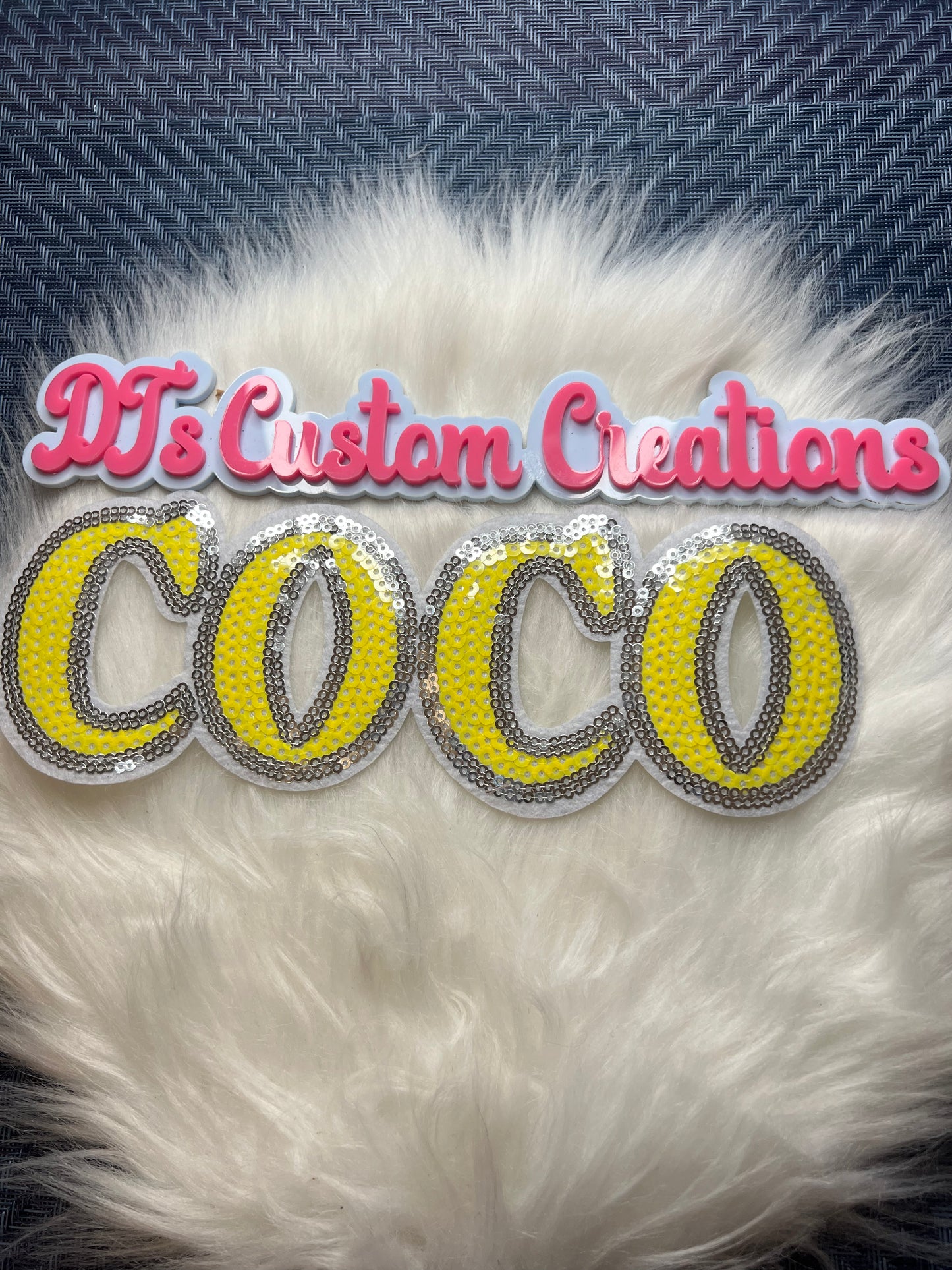Sequin Yellow Silver Coco