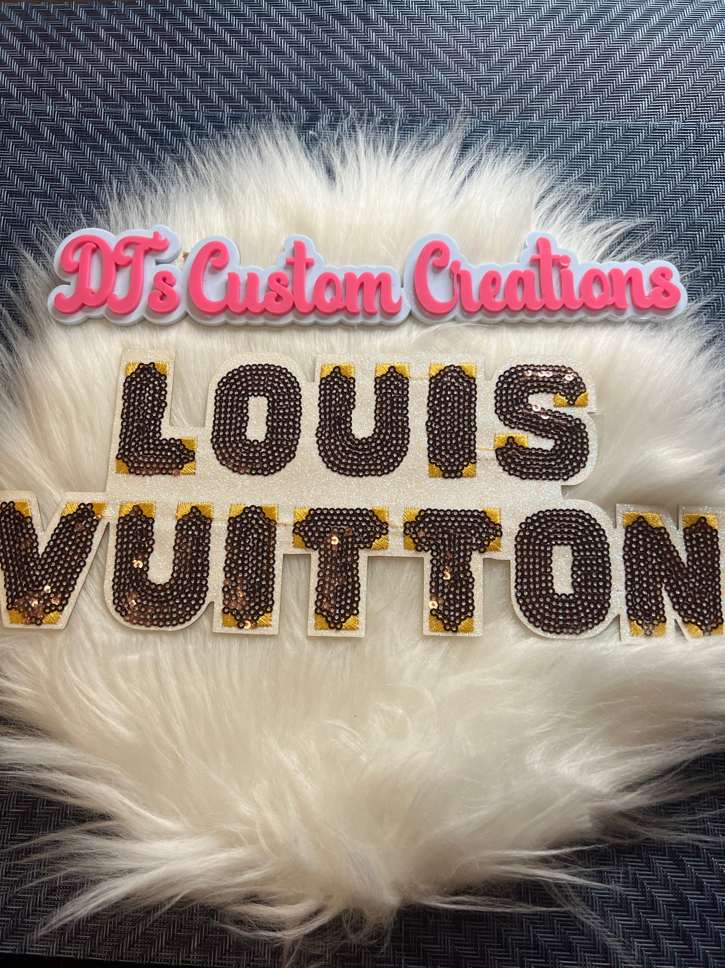 Sequin Brown Gold LV