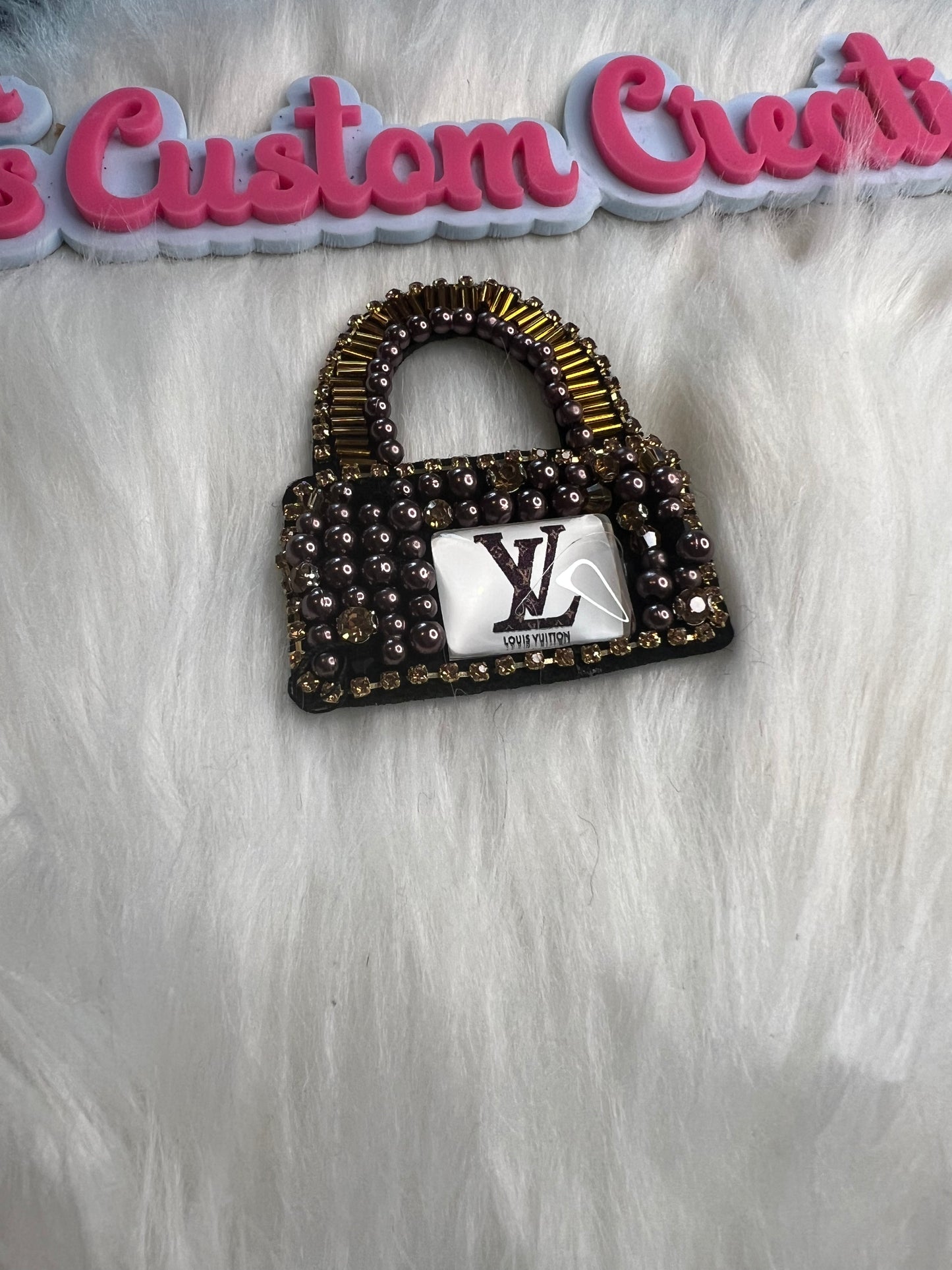 Handmade Purple Copper LV Lock