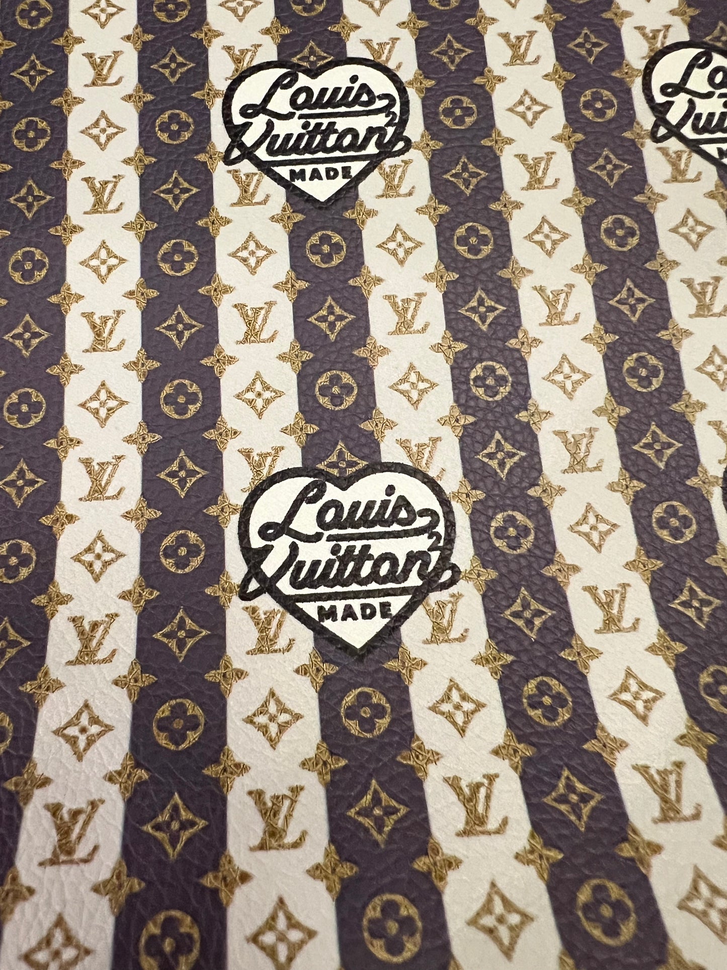Tan Brown LV heart