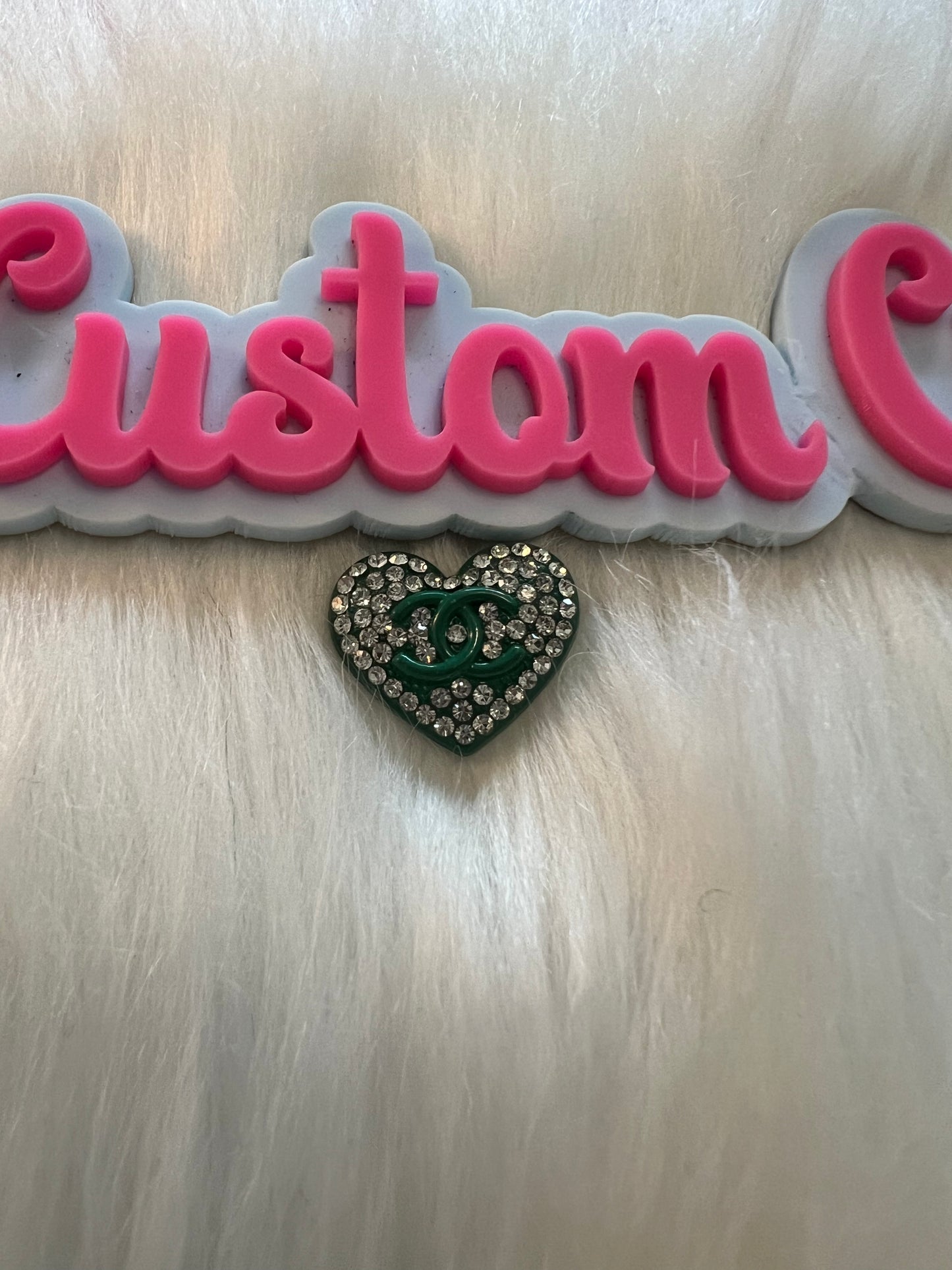 Green Bling CC Heart