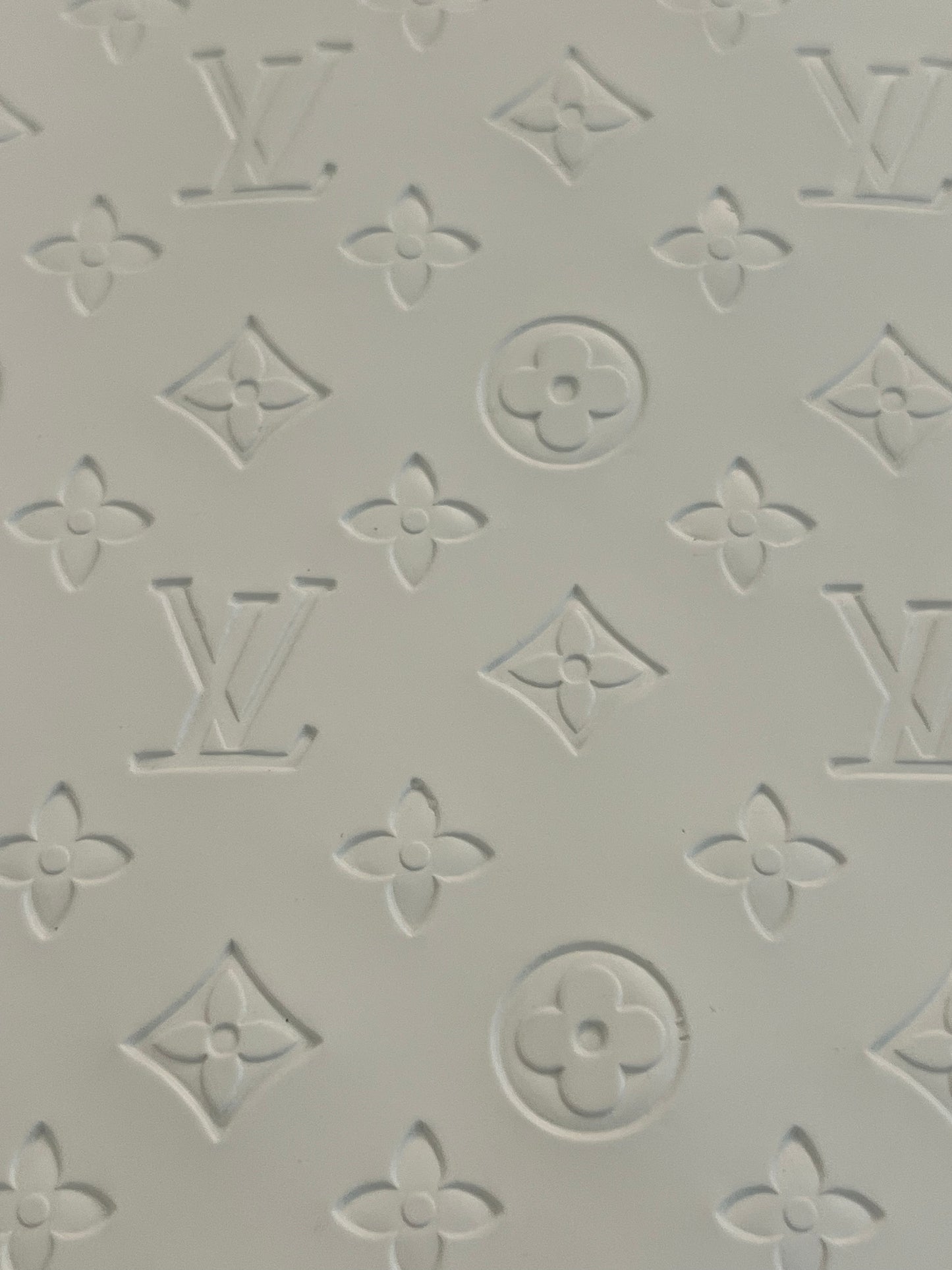 White LV Embossed