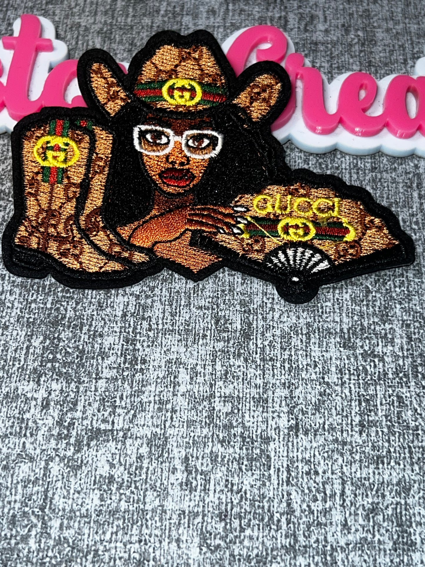 Western Glam Fashion Embroidered Patch – Cowgirl Statement Applique – Approx. 5 Inches