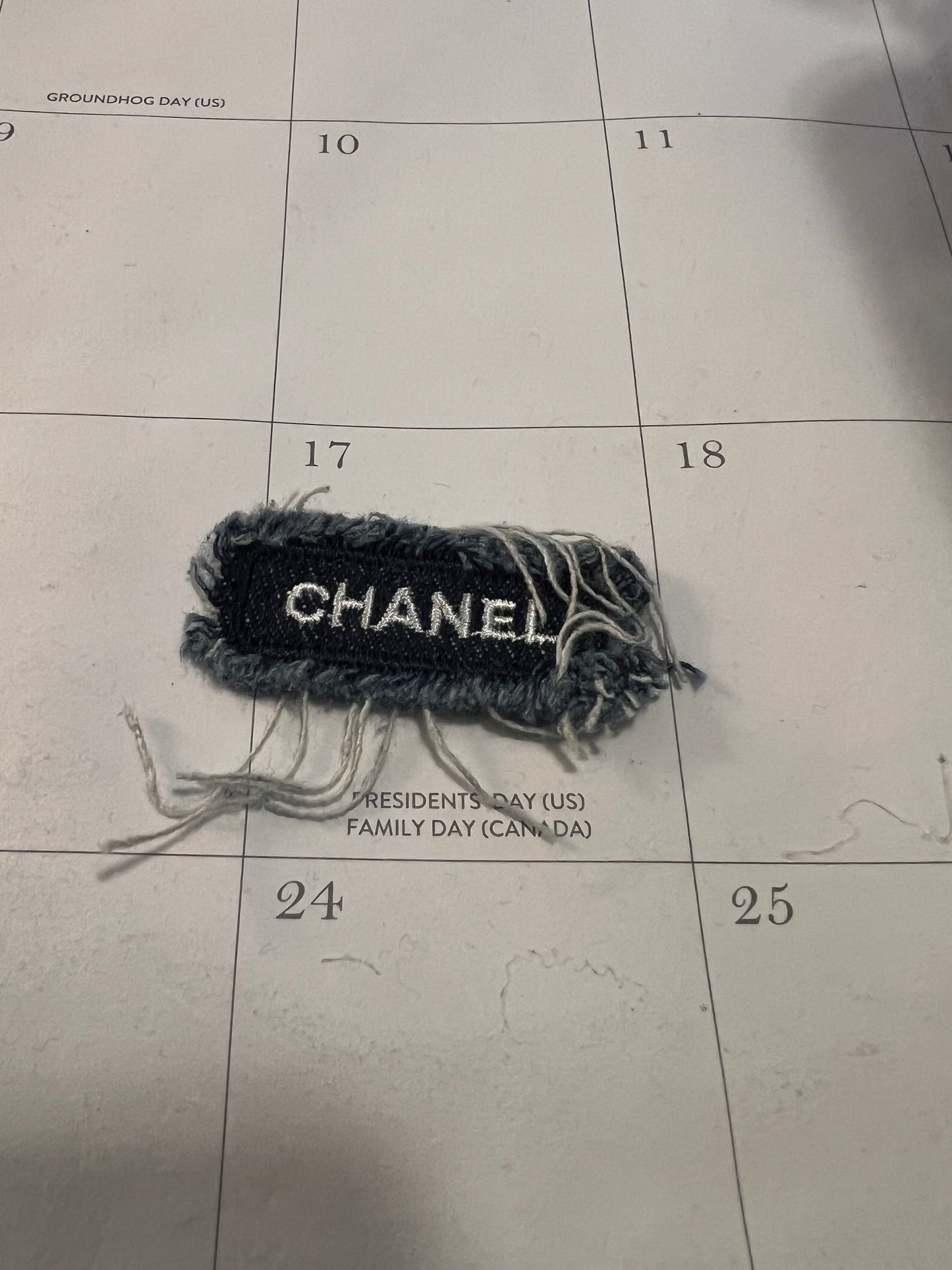 Denim small white CC