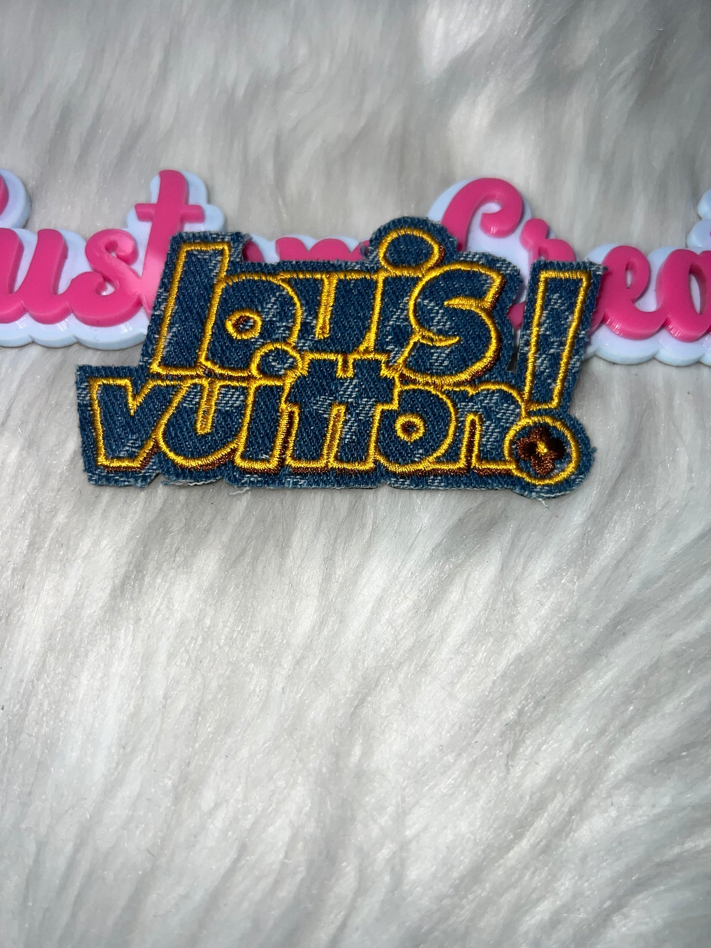 Denim Letter Patch – Iron-On Patch for Hats, Jackets & DIY Crafts