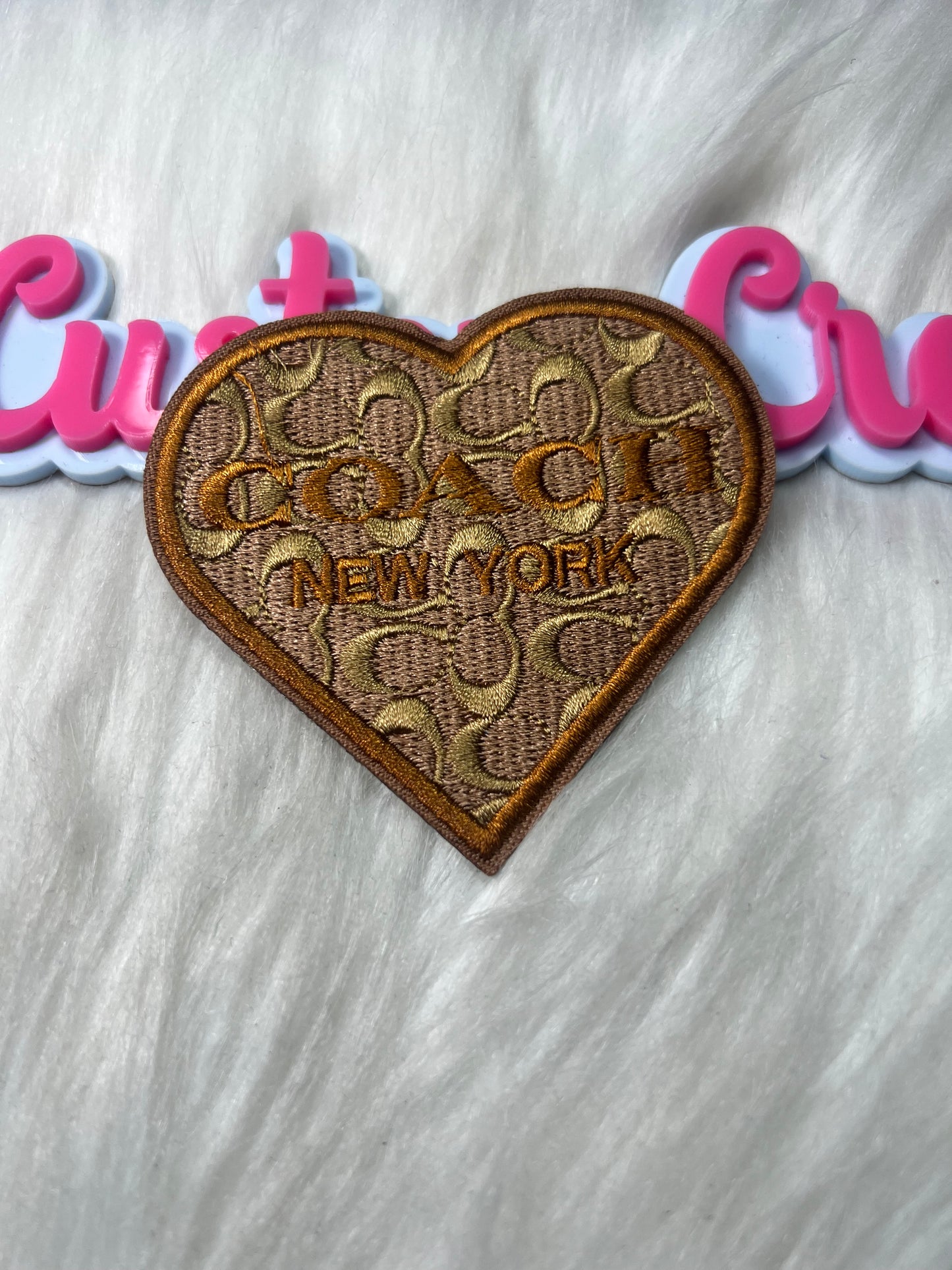 Heart Pattern Patch – Iron-On Patch for Hats, Jackets & DIY Crafts