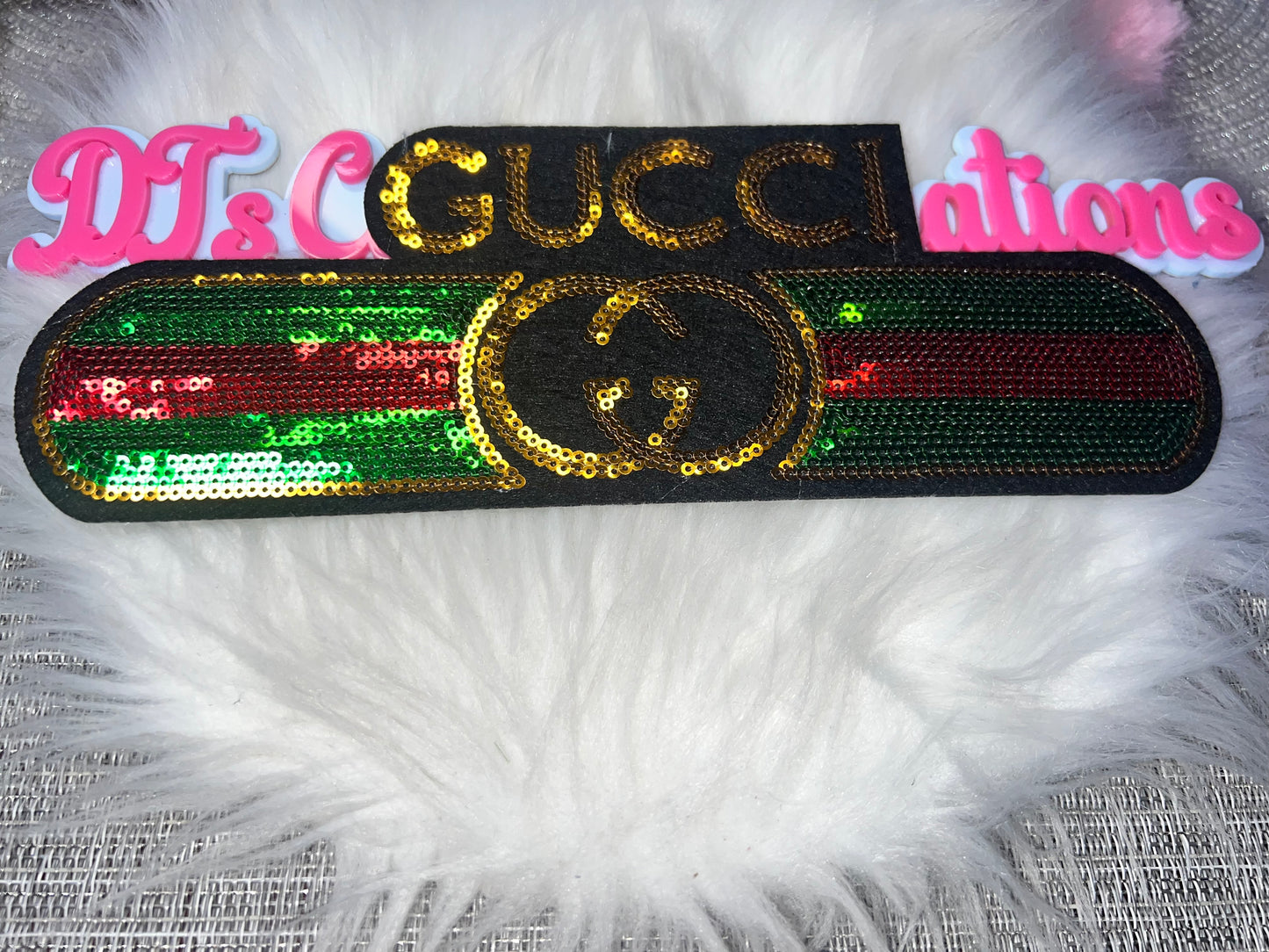 ✨ Sequin Stripe Luxe Statement Patch (Iron-On)