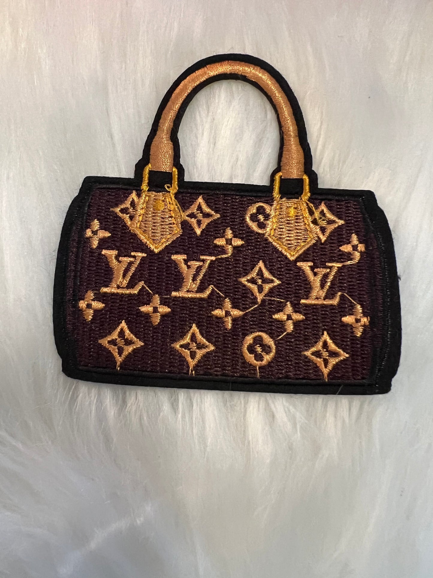 Brown LV duffle purse