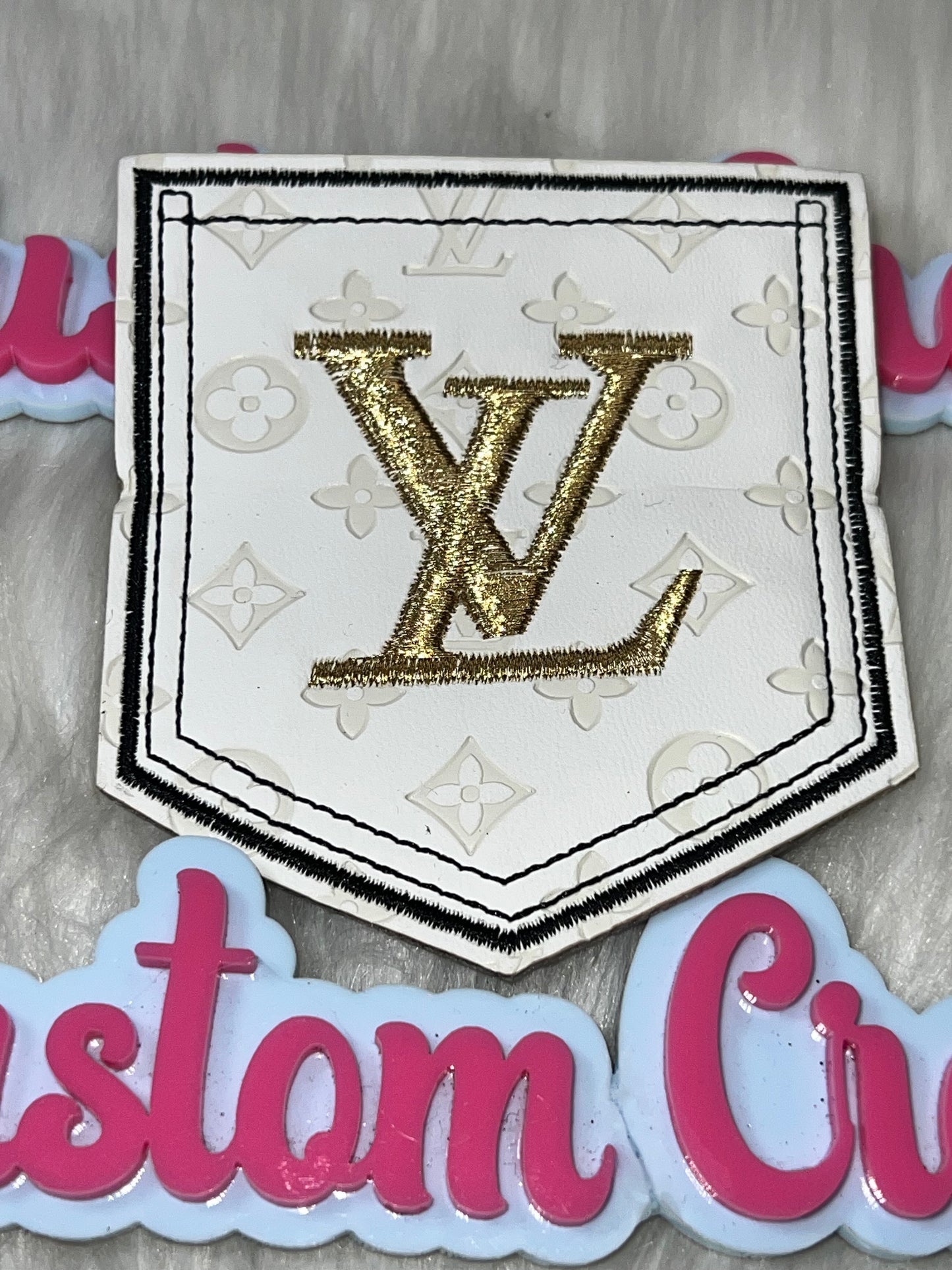 🤍 Luxe Embossed Pocket Monogram Patch (Iron-On)