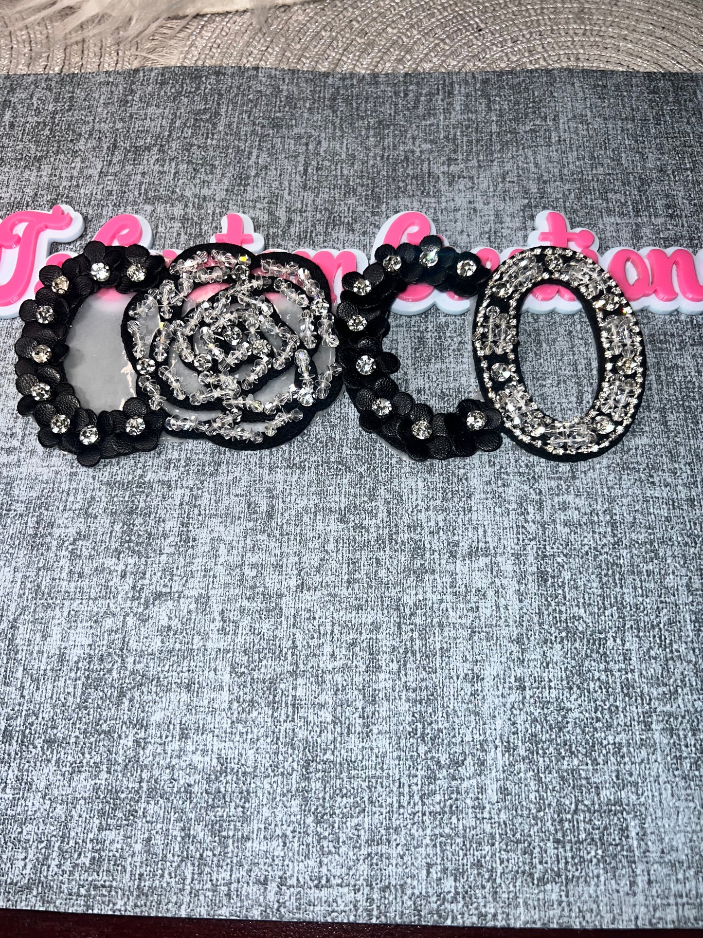 Luxury Inspired Bling Letter Patch Set – Embellished Collection