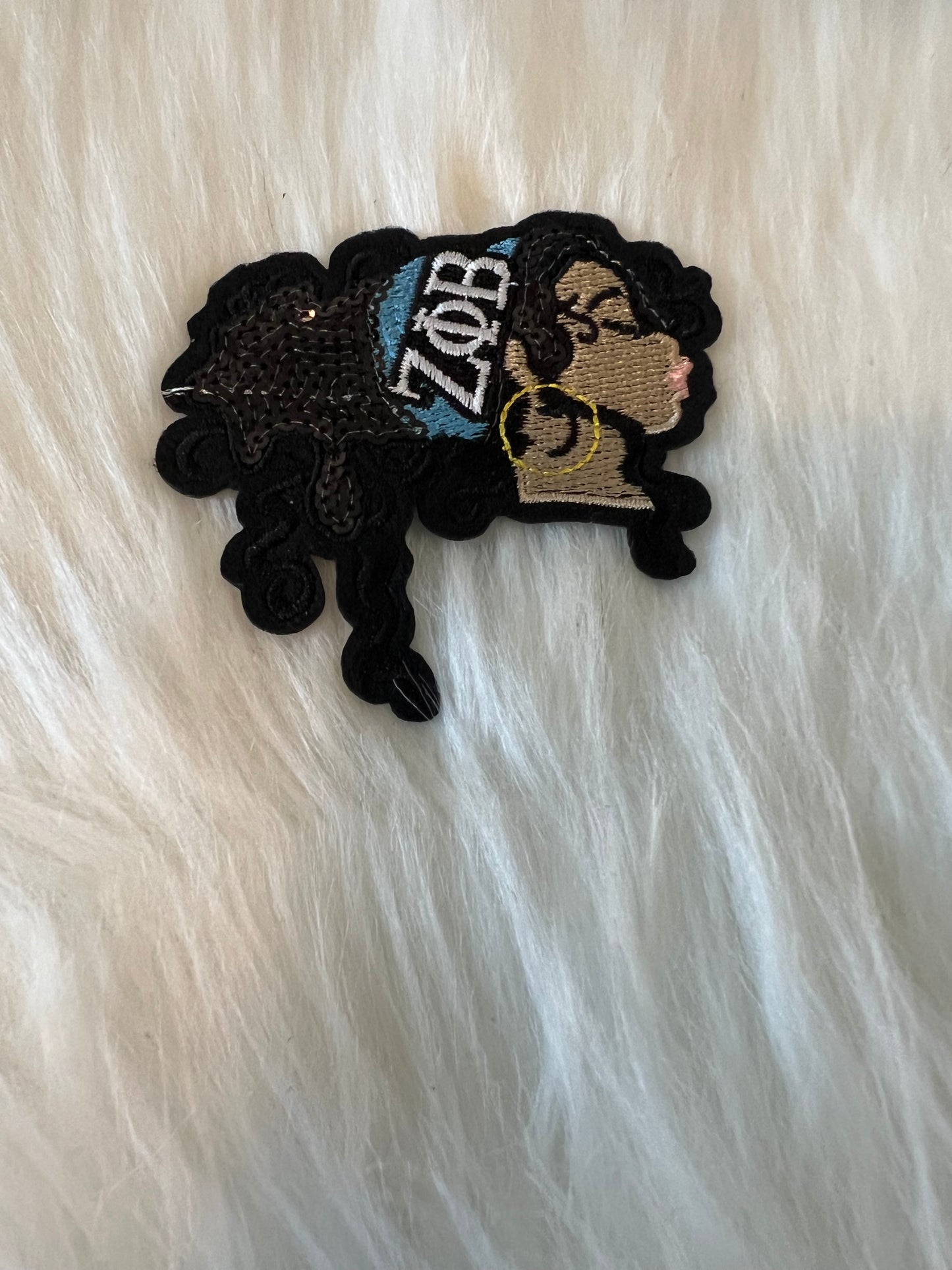 Black Sequin Hair Zeta Lady