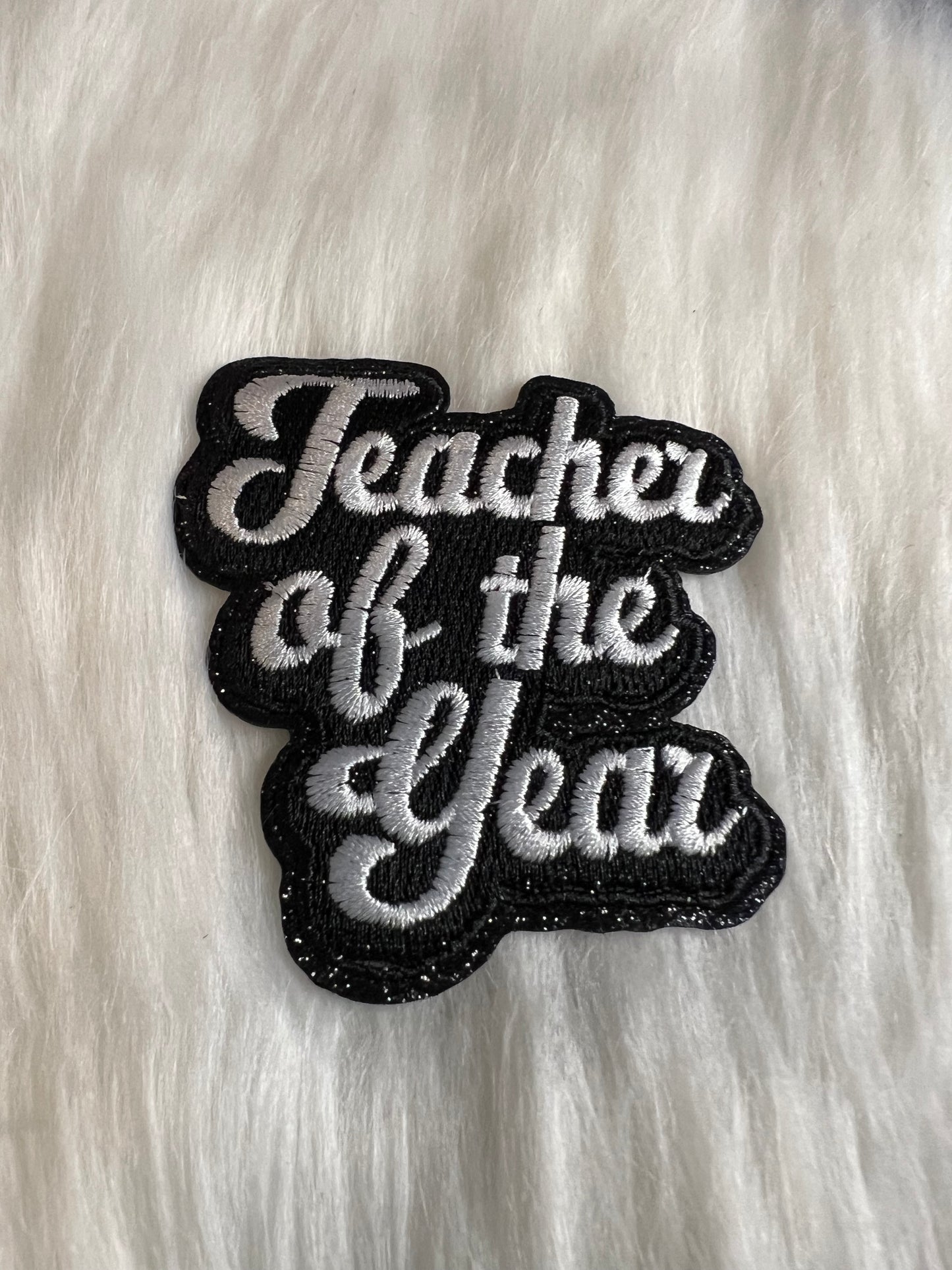 Teacher of Year Black White