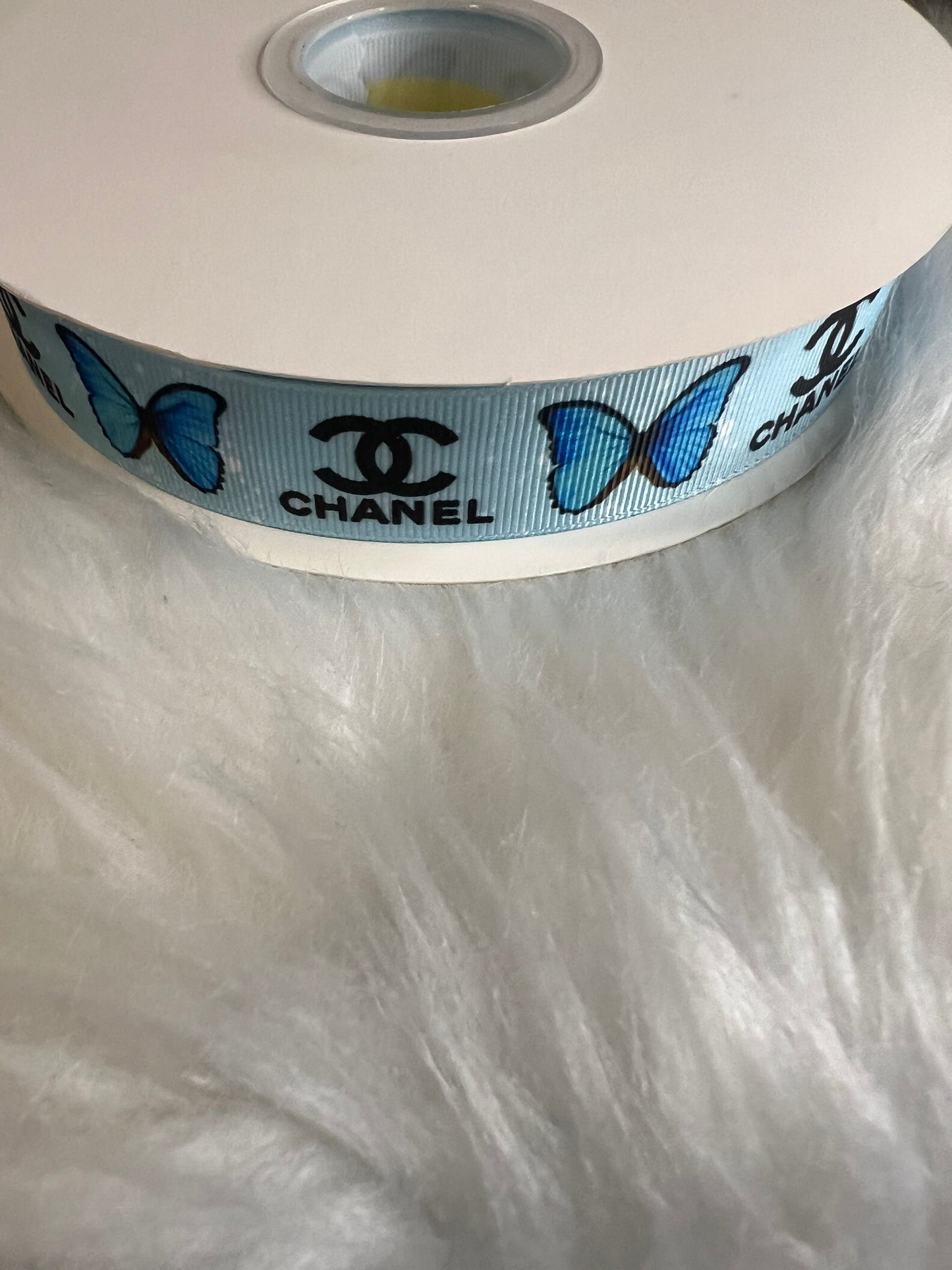 Blue CC Butterfly Ribbon