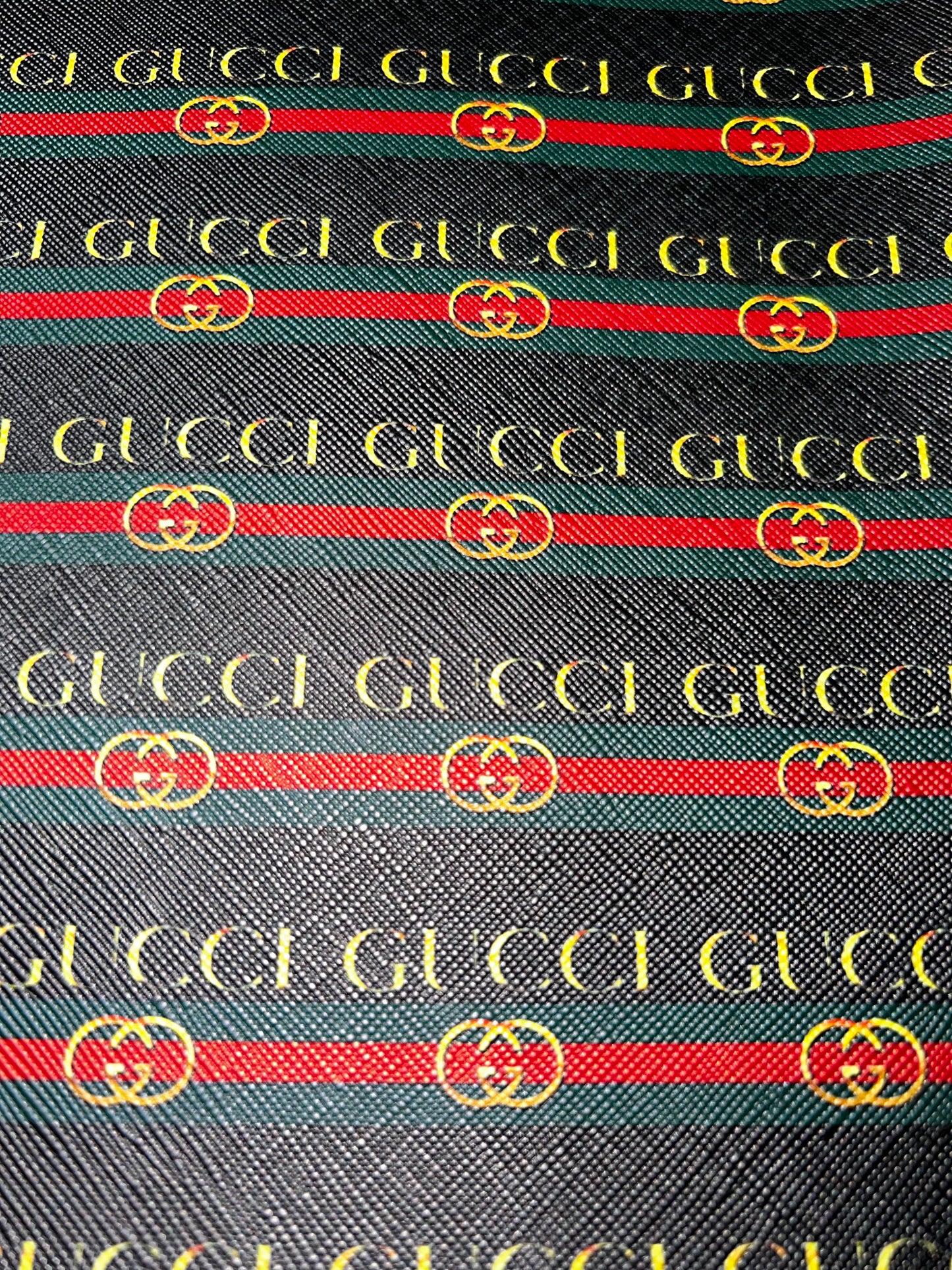 Black Stripe Circle Pattern Faux Leather Sheet 9x12 – Classic Stripe Craft Faux Leather