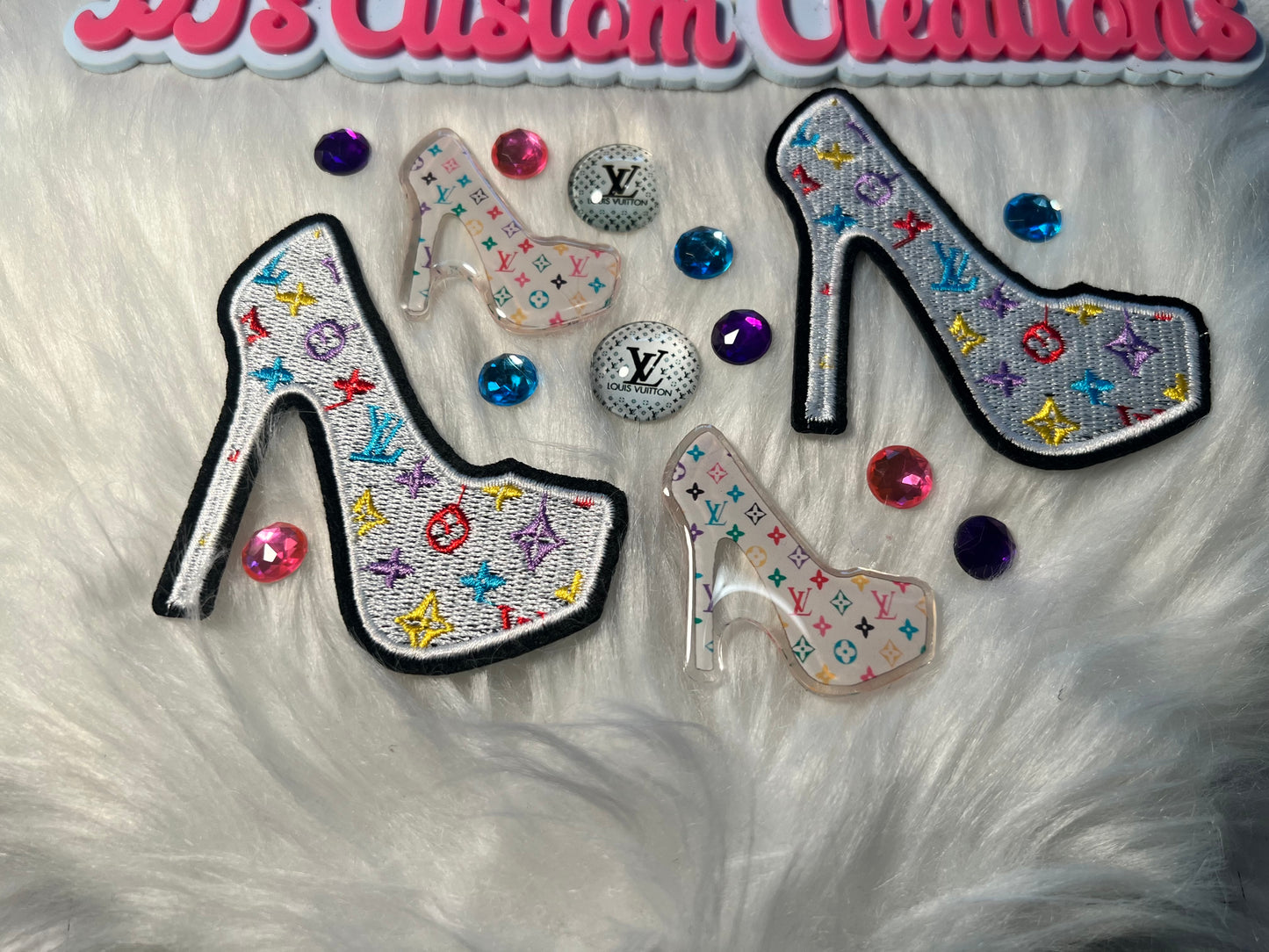 Silver Rainbow Glam Heel Bundle