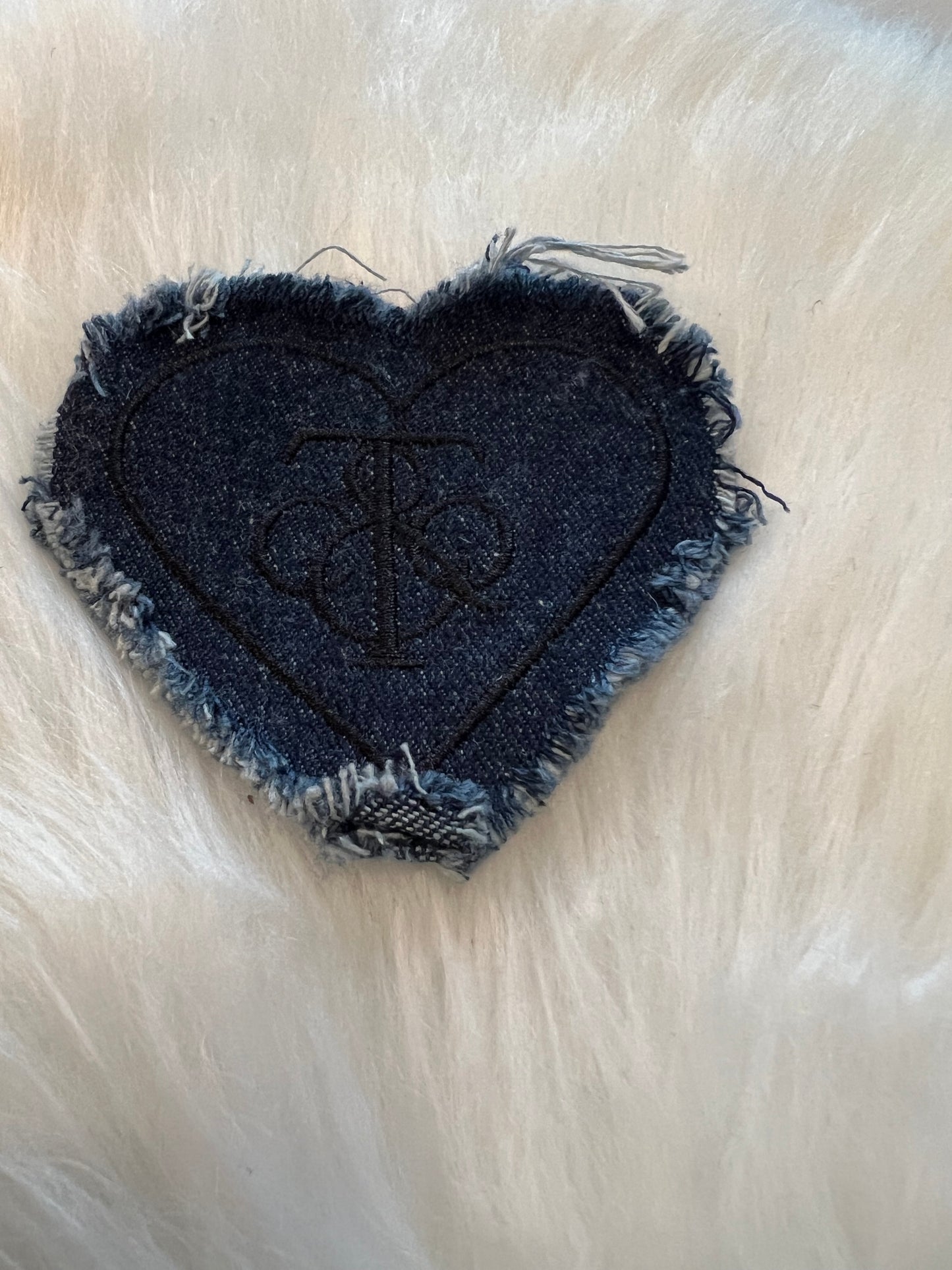 Dark Denim Tiffany Heart