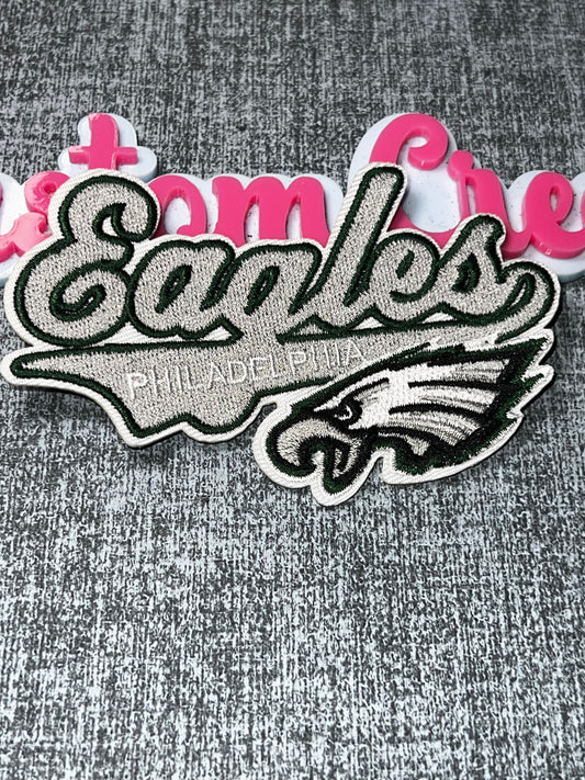 Bird Script Embroidered Patch – Statement Style Applique