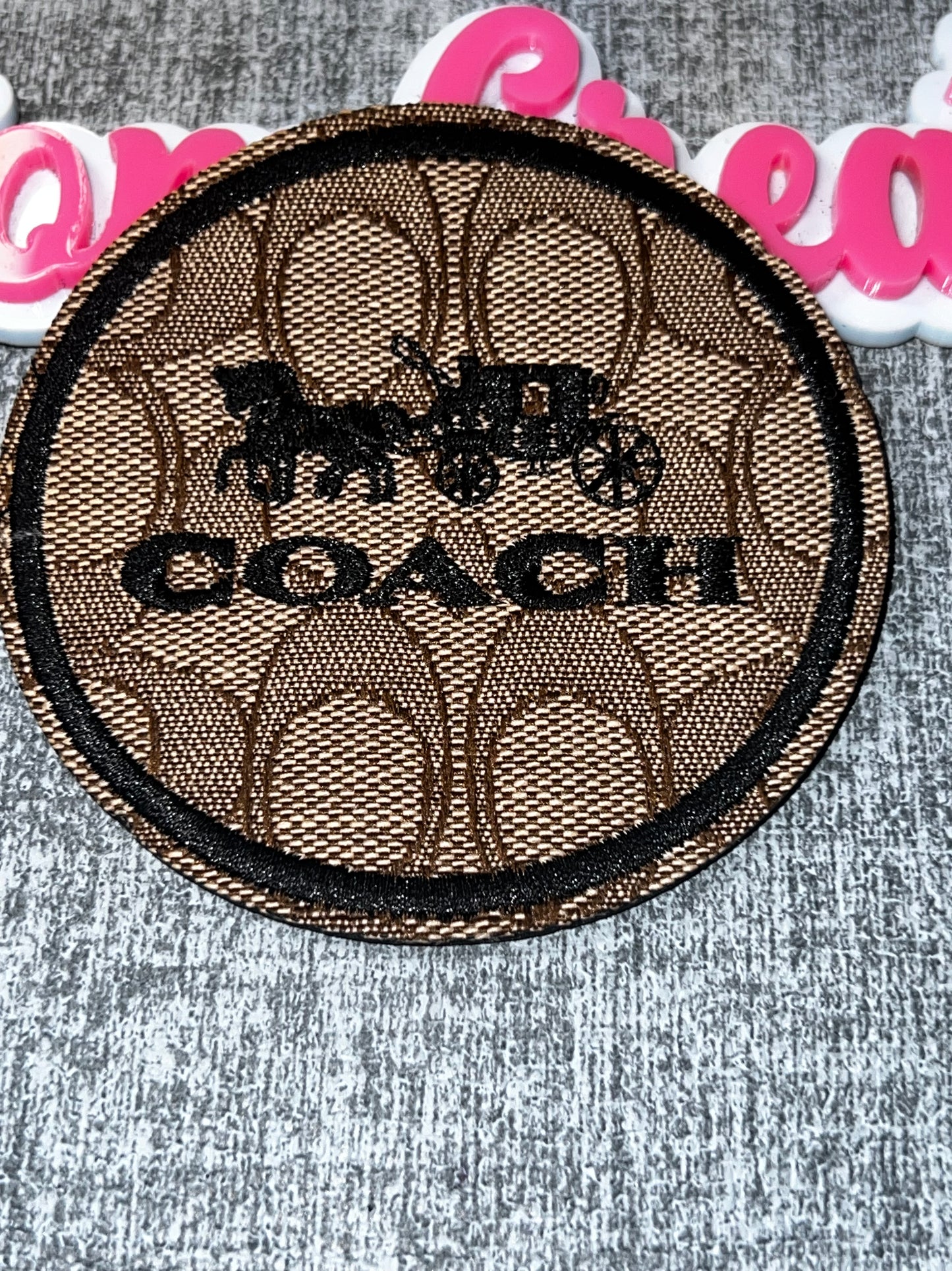 Signature Monogram Circle Patch – Embroidered Applique