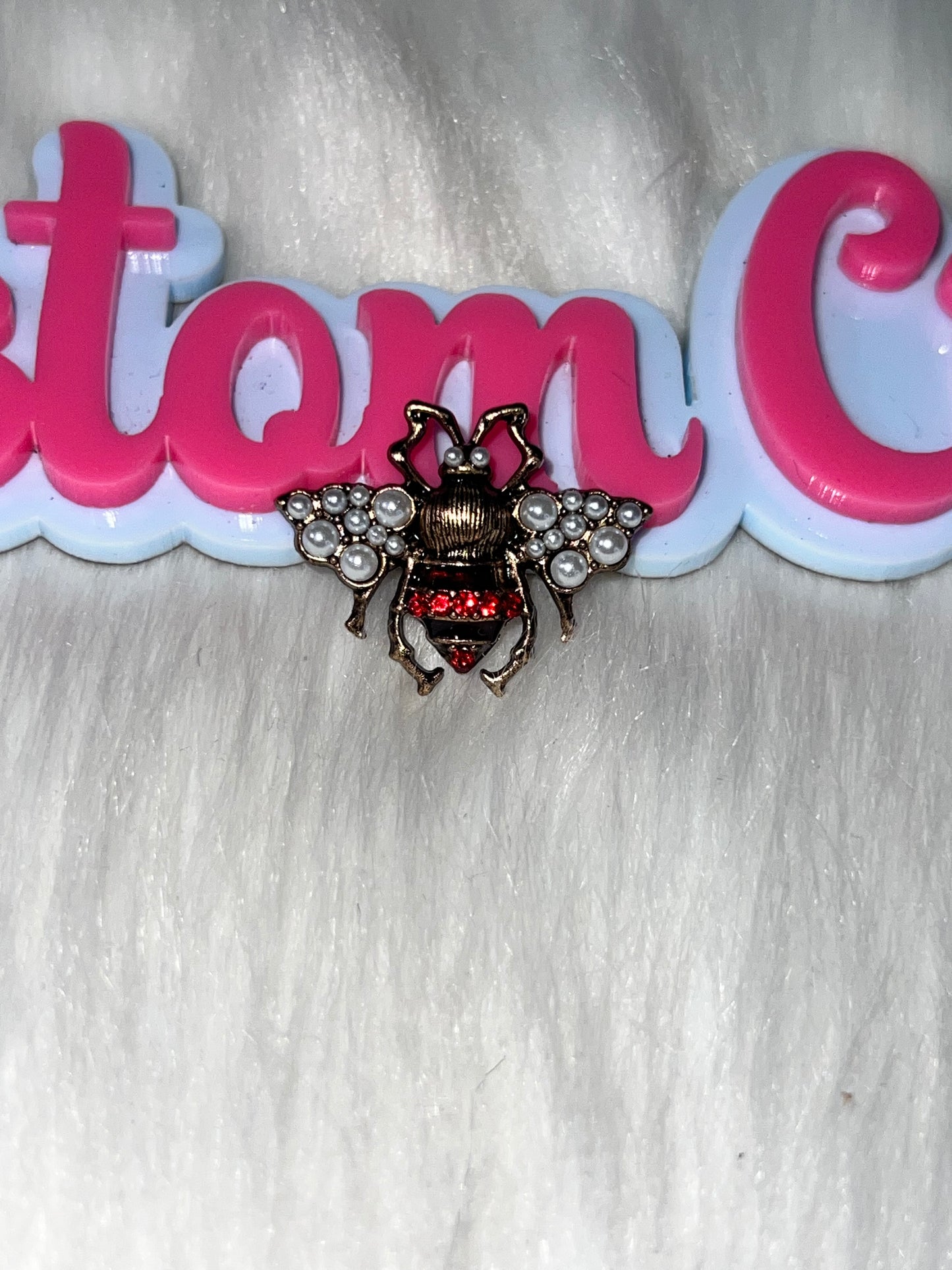 ❤️ Red Bee Metal Charm (Small)