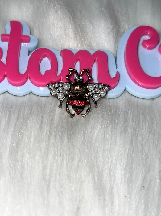 ❤️ Red Bee Metal Charm (Small)