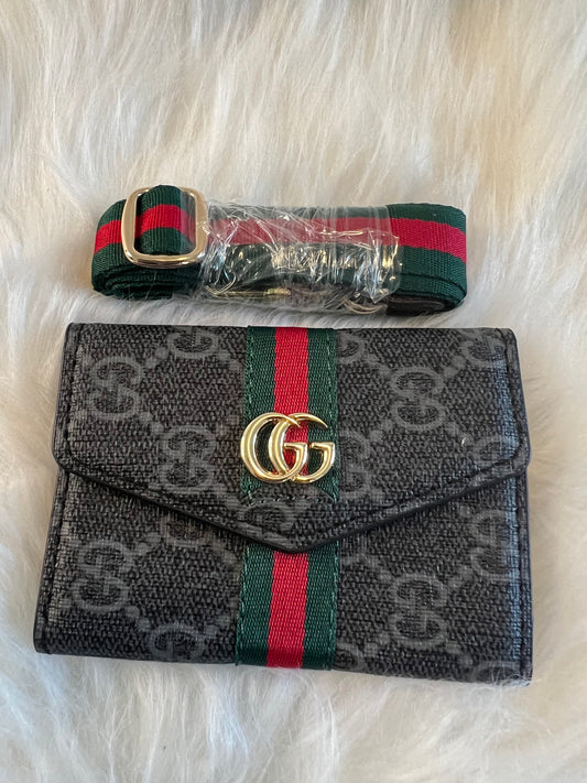 Black Gold Metal GG Card holder