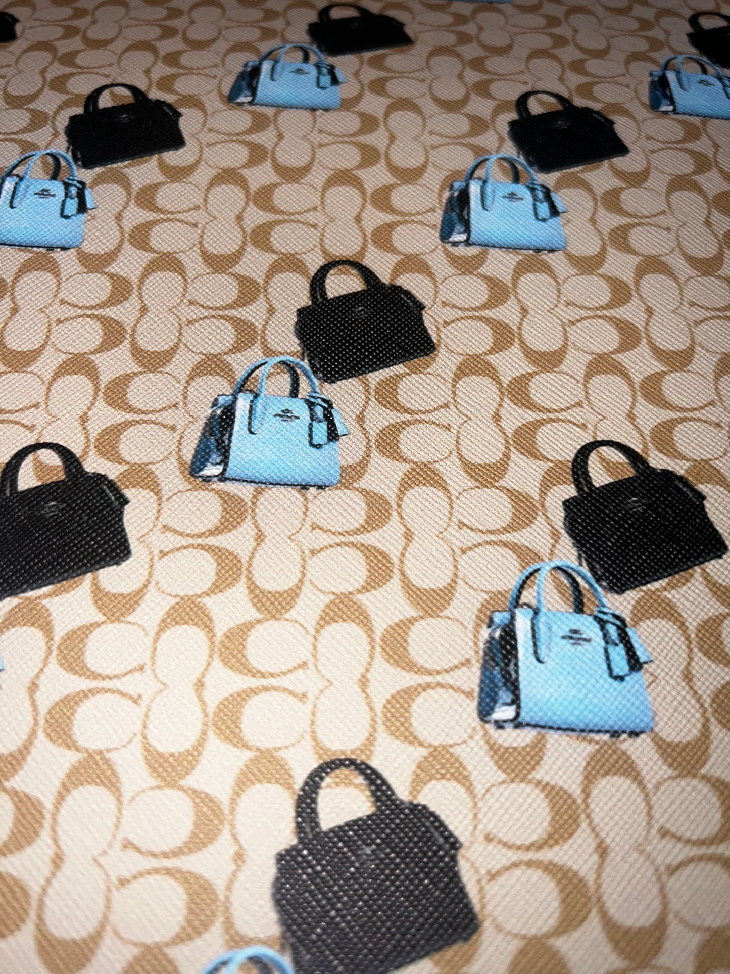 Handbag Print Faux Leather Sheet – 9x12 Luxe Style Craft Vinyl
