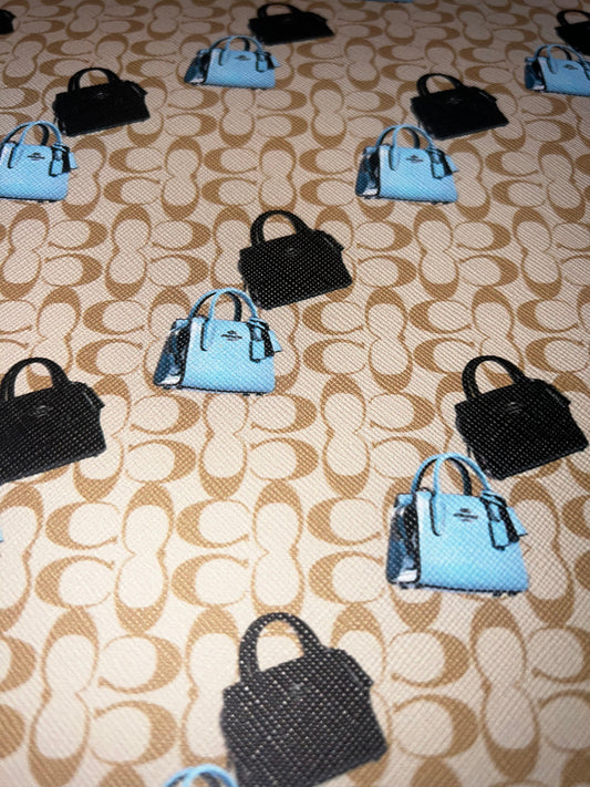 Handbag Print Faux Leather Sheet – 9x12 Luxe Style Craft Vinyl