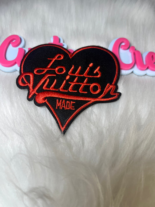 🧡 Orange Heart LV-Style Patch
