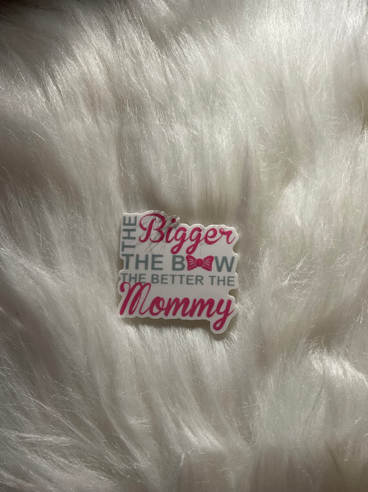 Pink White Bigger the Bow Mommy