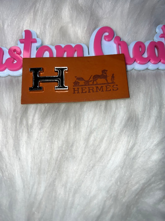 Luxury Style Orange Fashion Tag