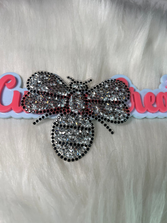 Bling Silver Bee