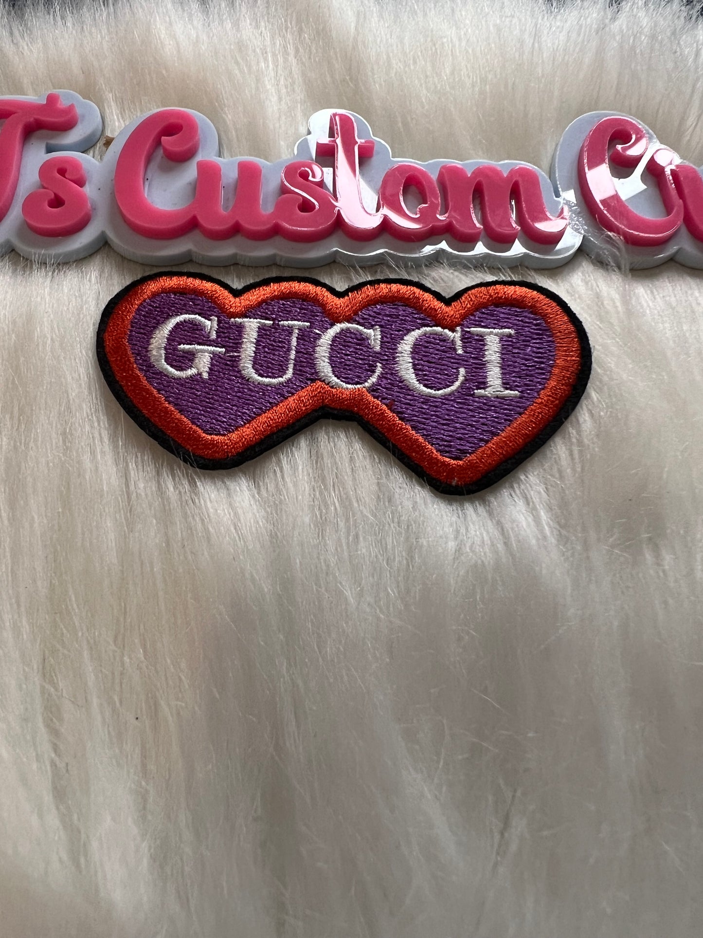 Red Purple double GG heart